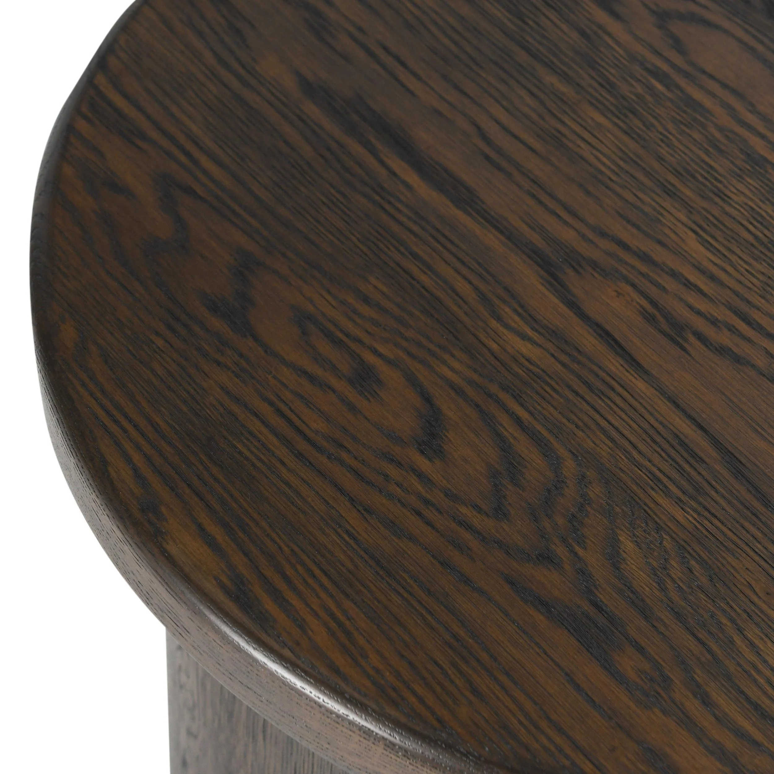 Runa Round End Table, Coffee Brown - Image 2