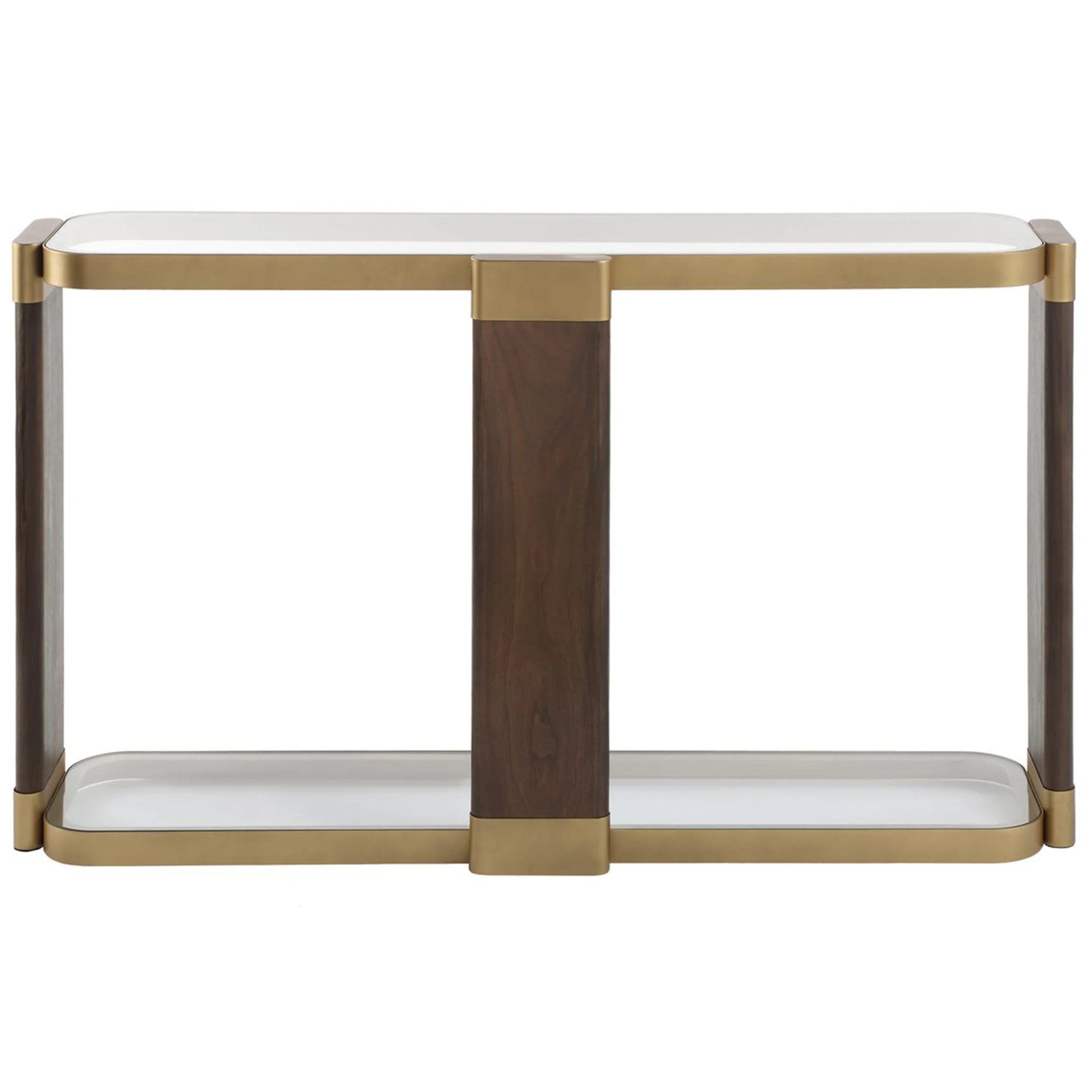 Ryles Console Table, Gold - Image 4