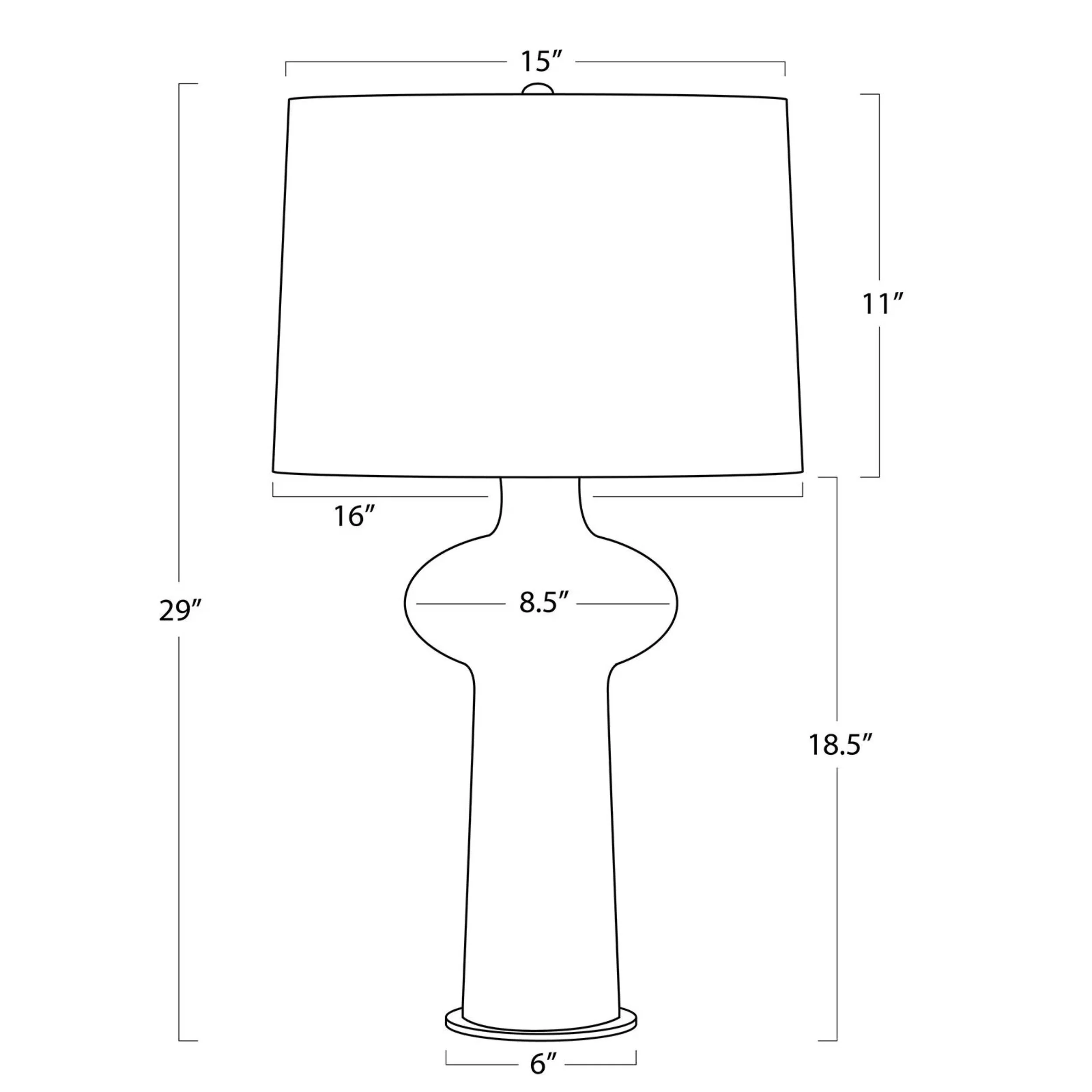 Sabina Table Lamp, Ivory - Image 6