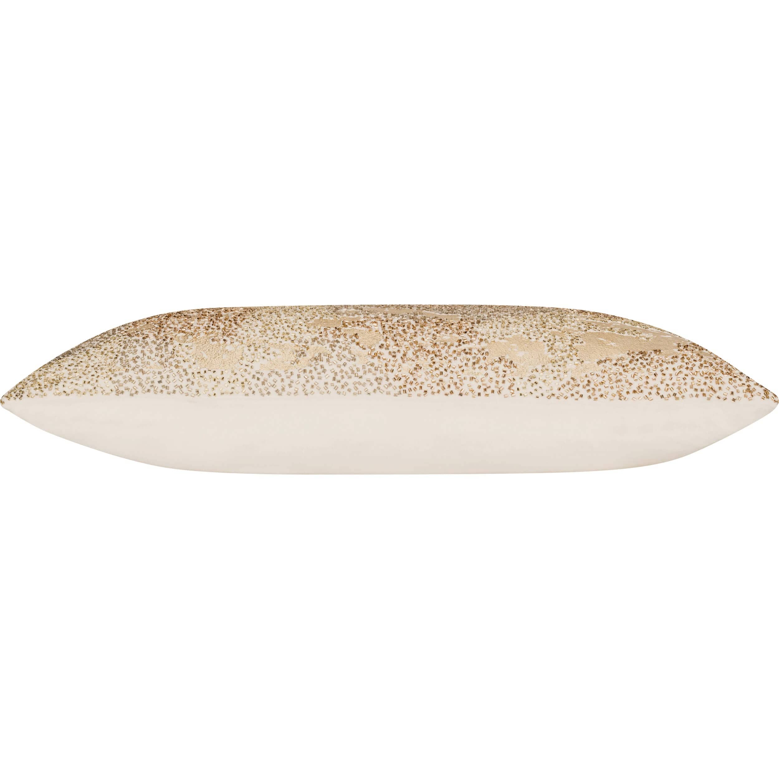 Safara Lumbar Pillow, Ivory/Gold - Image 2