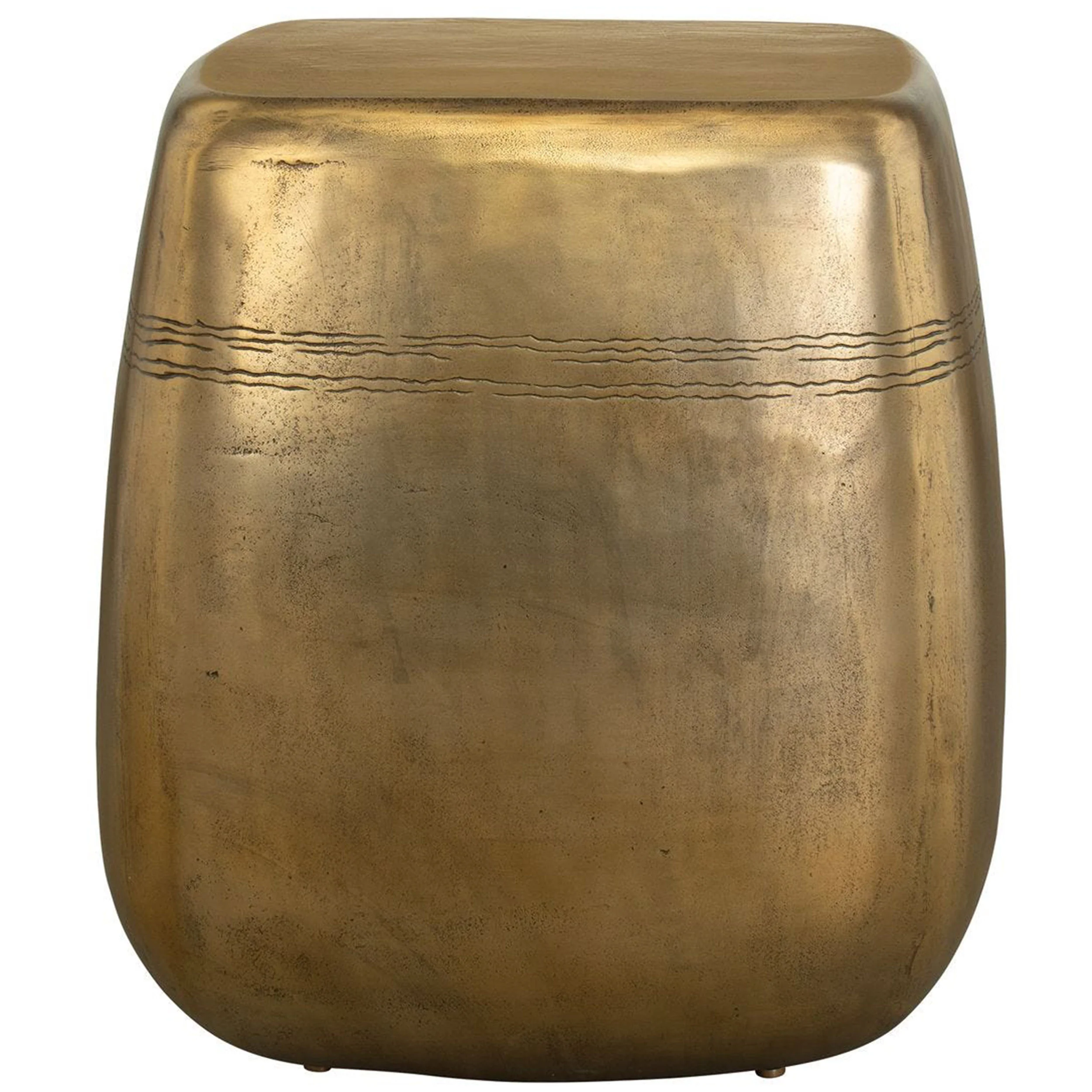 Saguaro Side Table, Aged Brass - Image 2