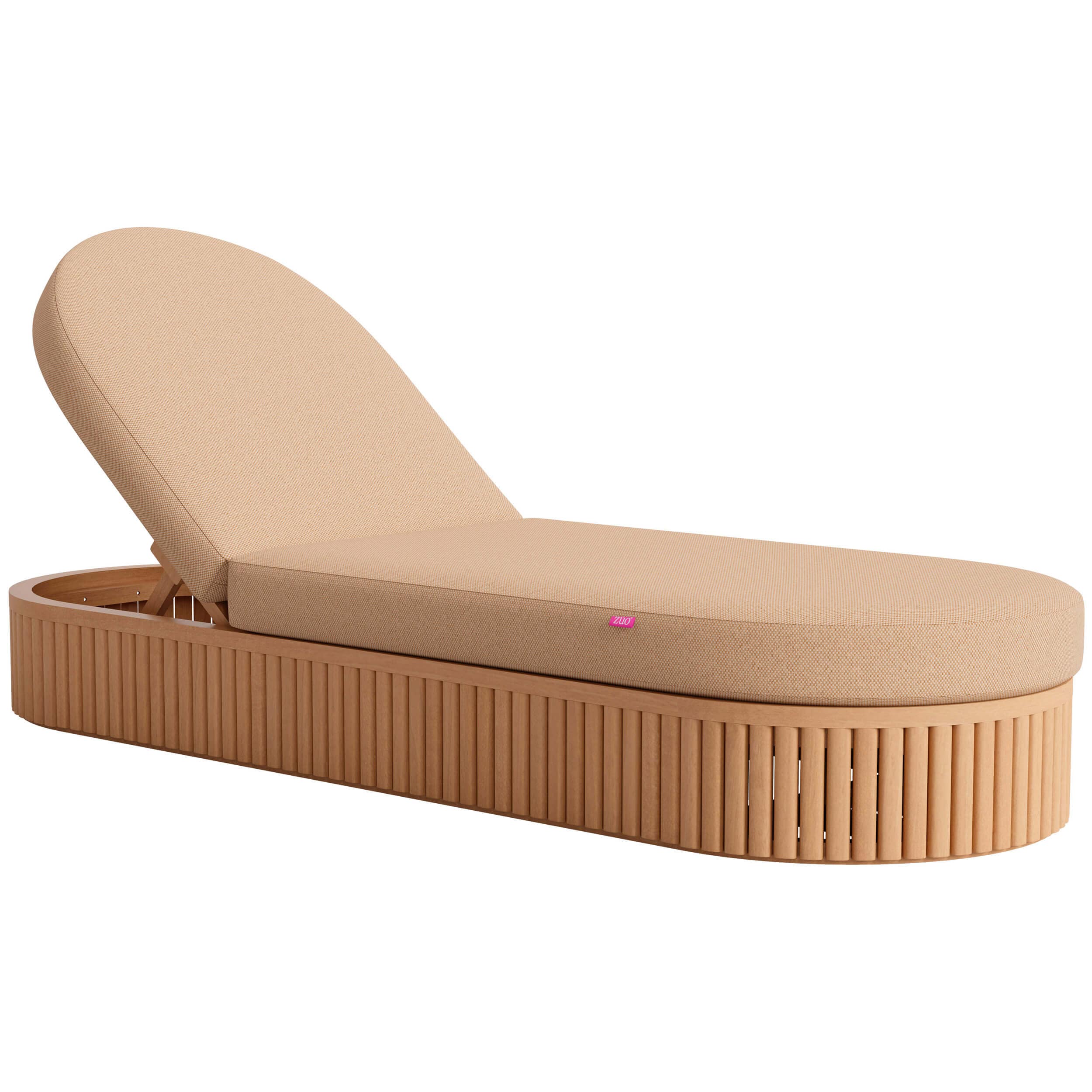 Sakina Chaise Lounge, Brown