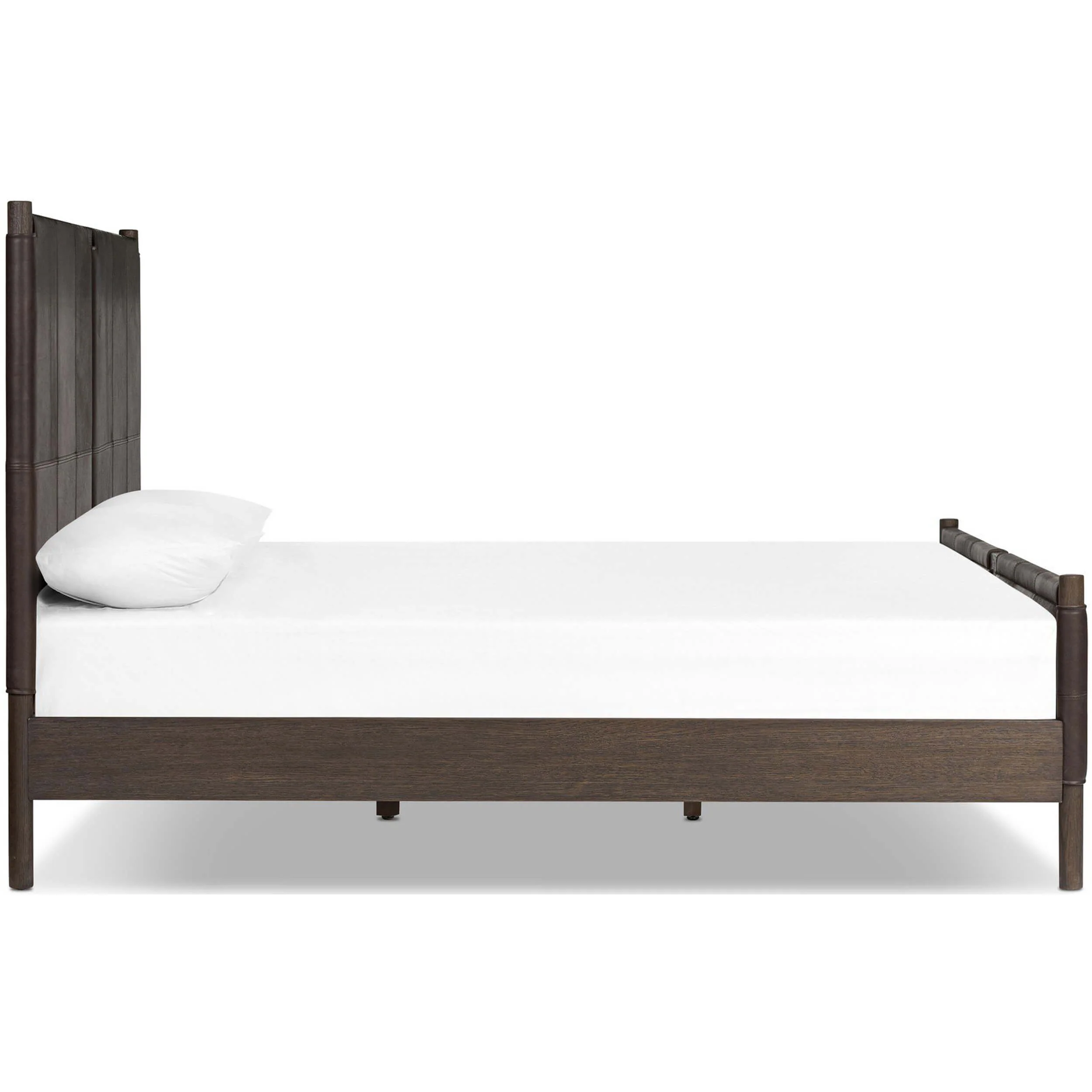 Salado Leather Bed, Heirloom Cigar by Four Hands - Image 3
