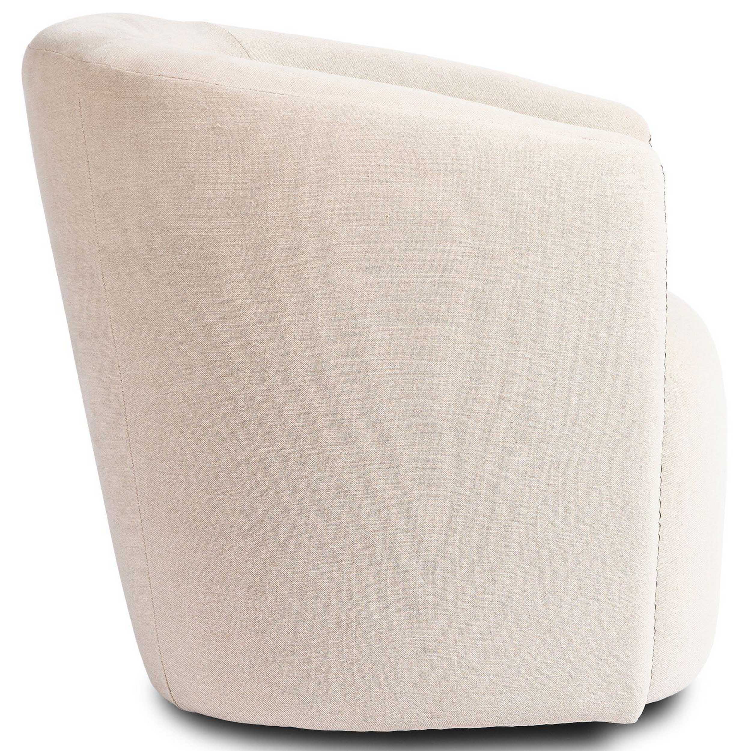 Salena Swivel Chair, Broadway Dune by Four Hands - Image 3