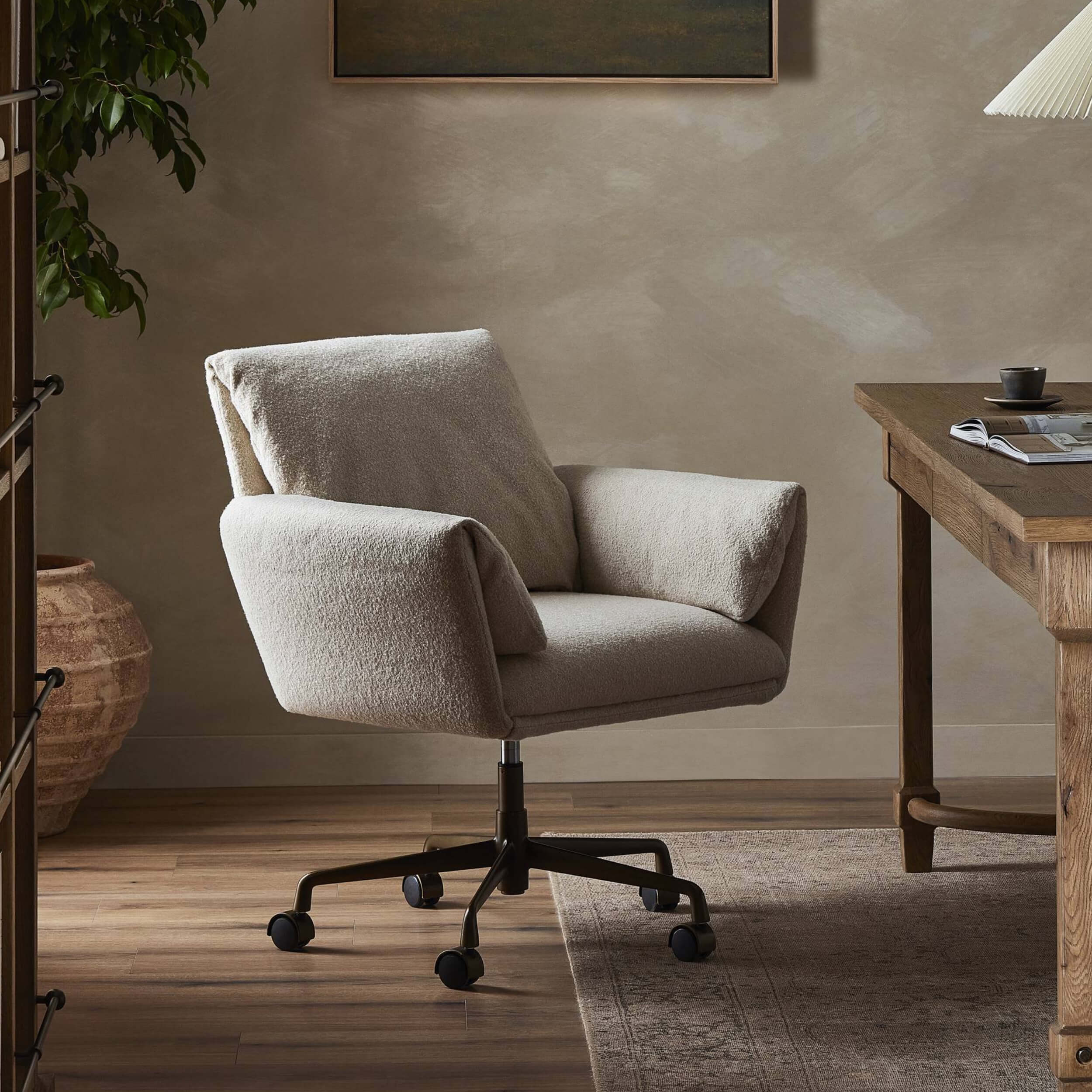 Salerno Desk Chair, Crete Sand by Amber Lewis x Four Hands - Image 5
