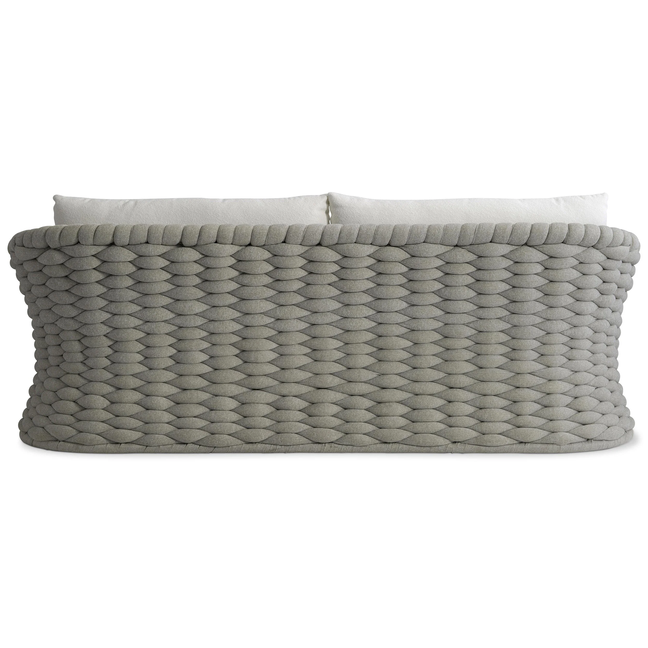 Salinas Outdoor Sofa, Light Grey - Image 4