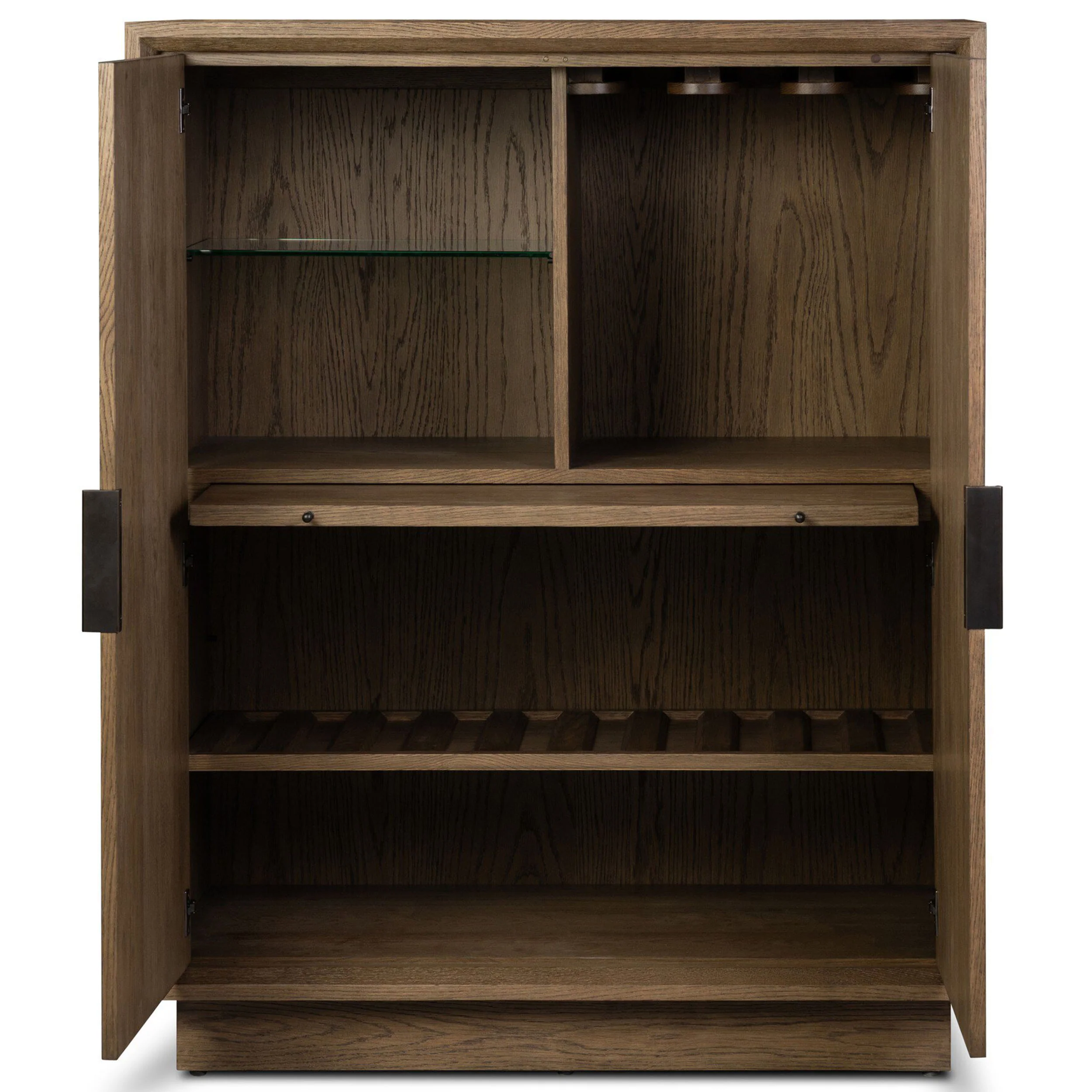 Salta Bar Cabinet, Brown Oak by Four Hands - Image 4