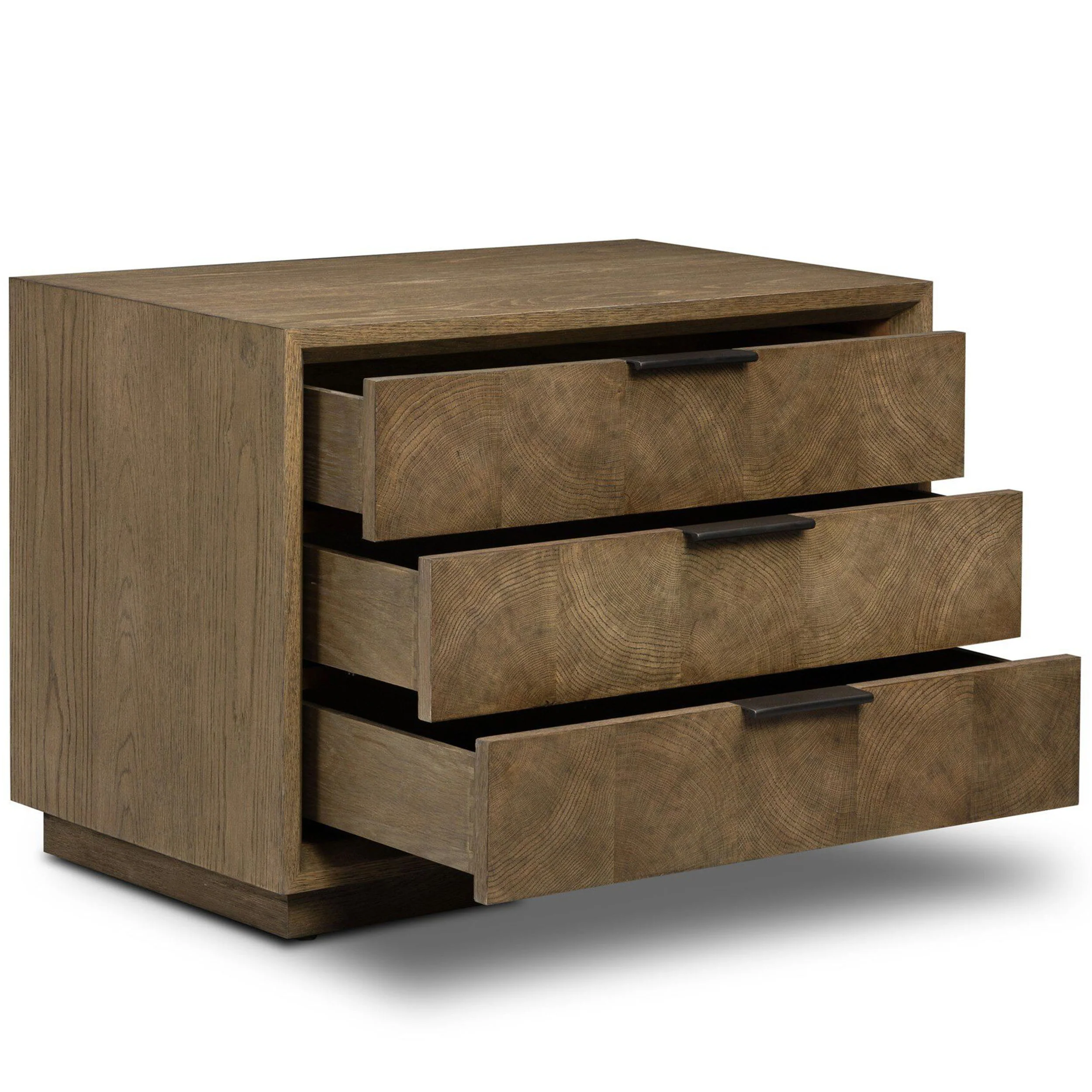 Salta Nightstand, Brown Oak Thin Oyster by Four Hands - Image 5