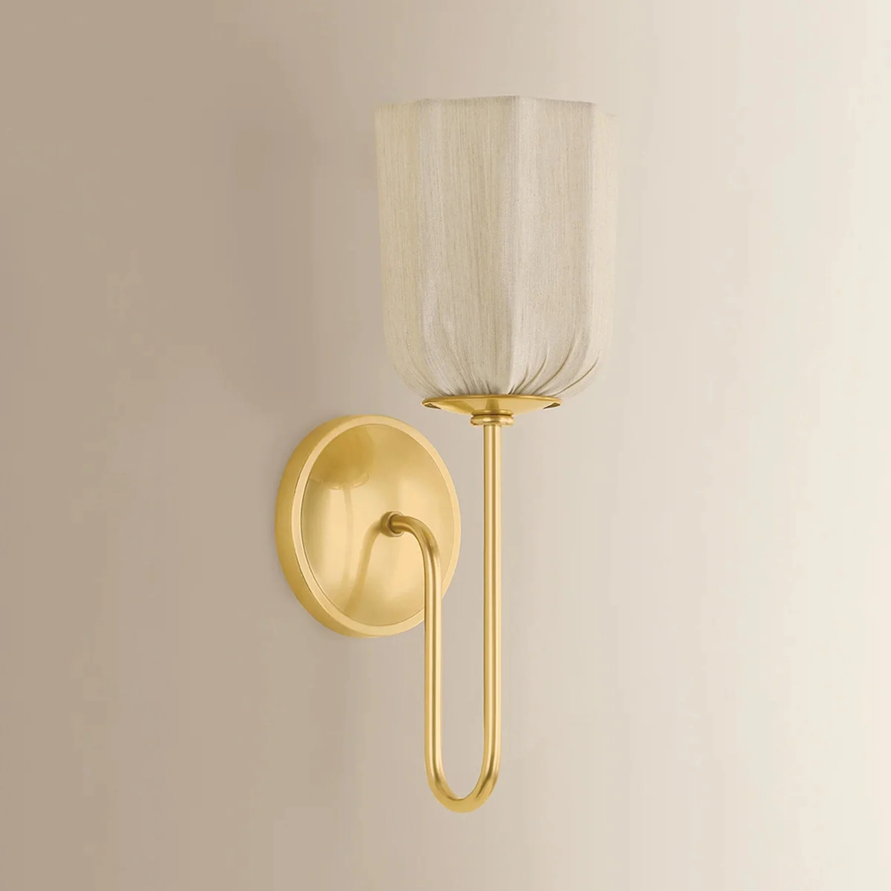 Samantha Wall Sconce, Aged Brass - Image 2