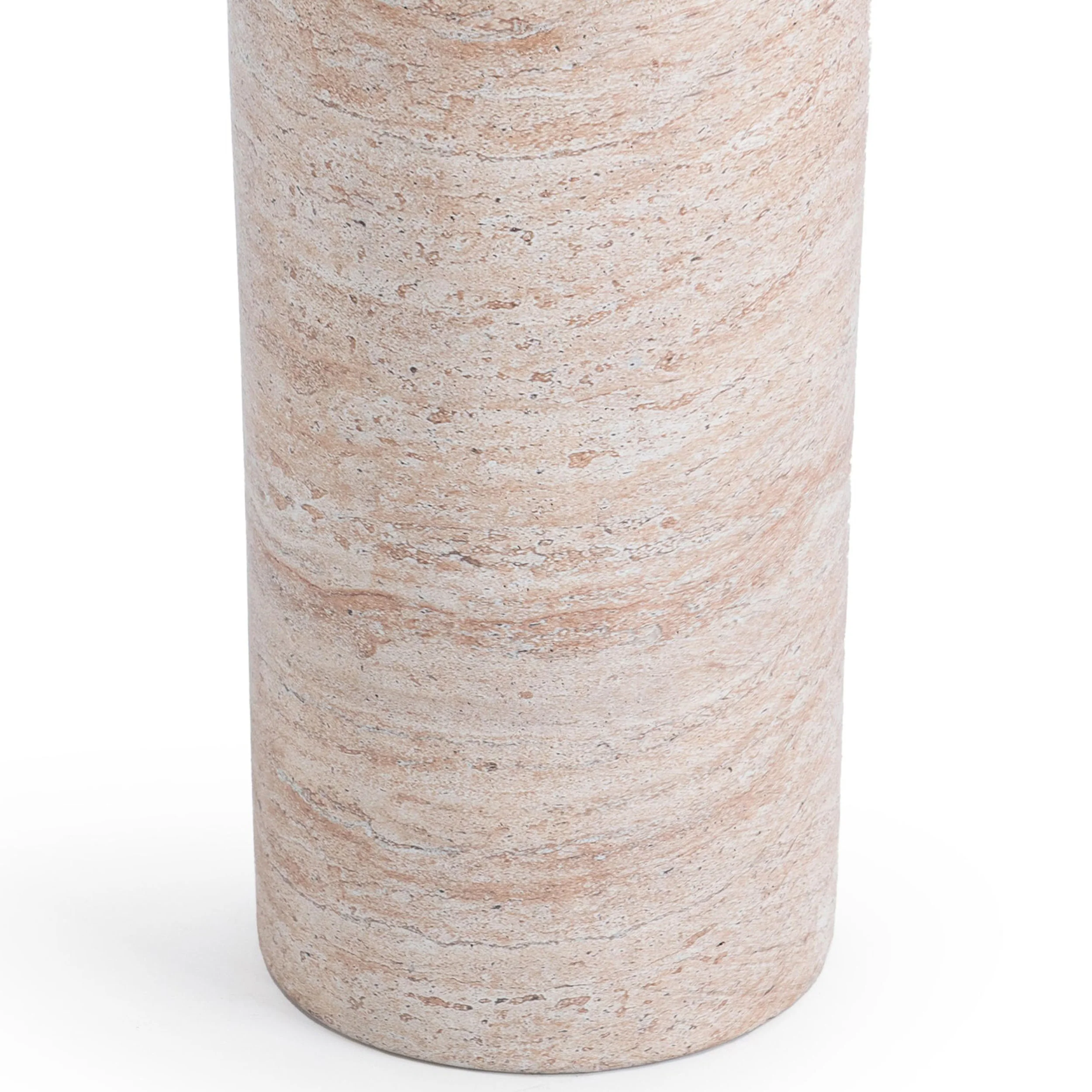 Sana Outdoor Round Accent Table, Beige - Image 3