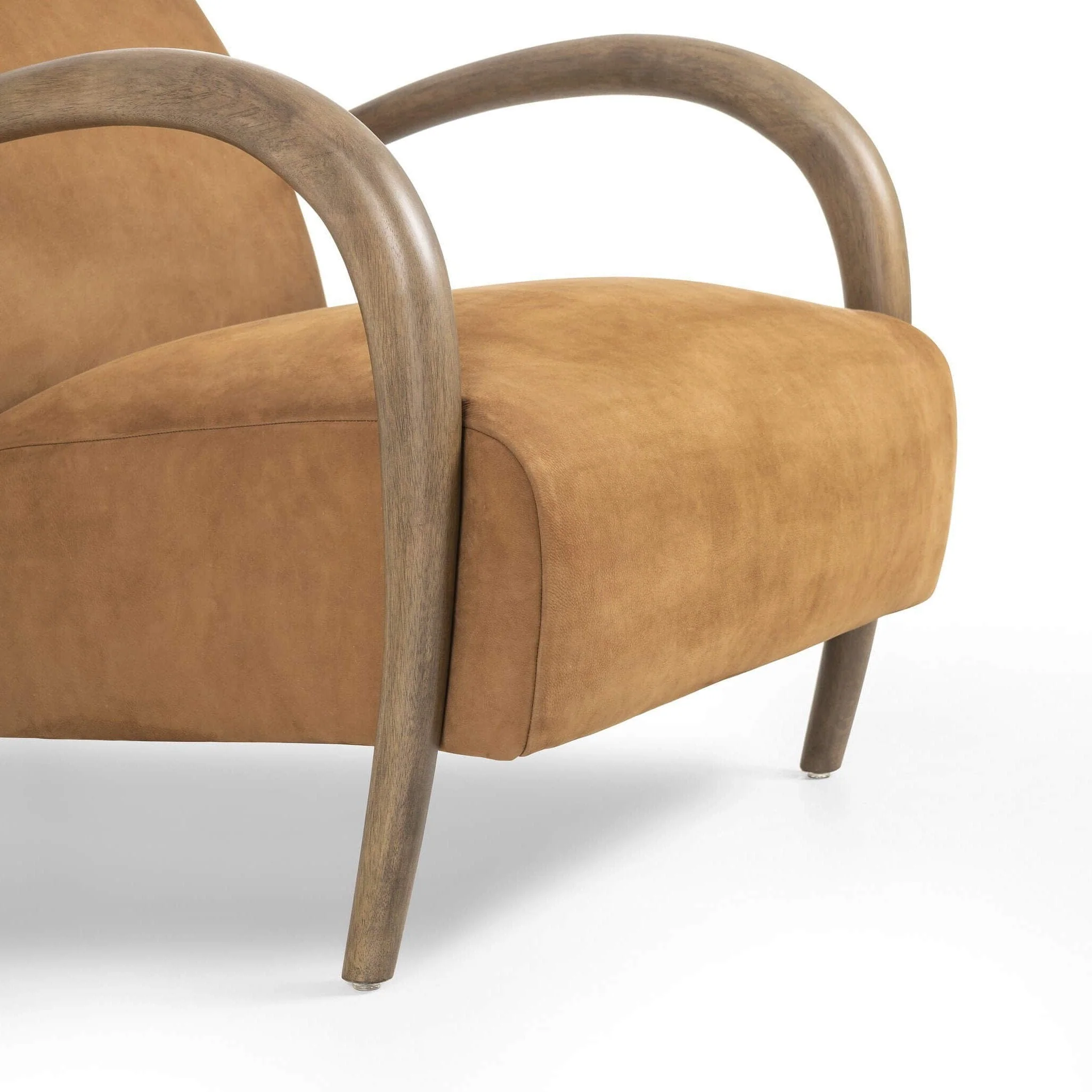 Sandro Leather Chair, Nubuck Cognac by Four Hands - Image 6