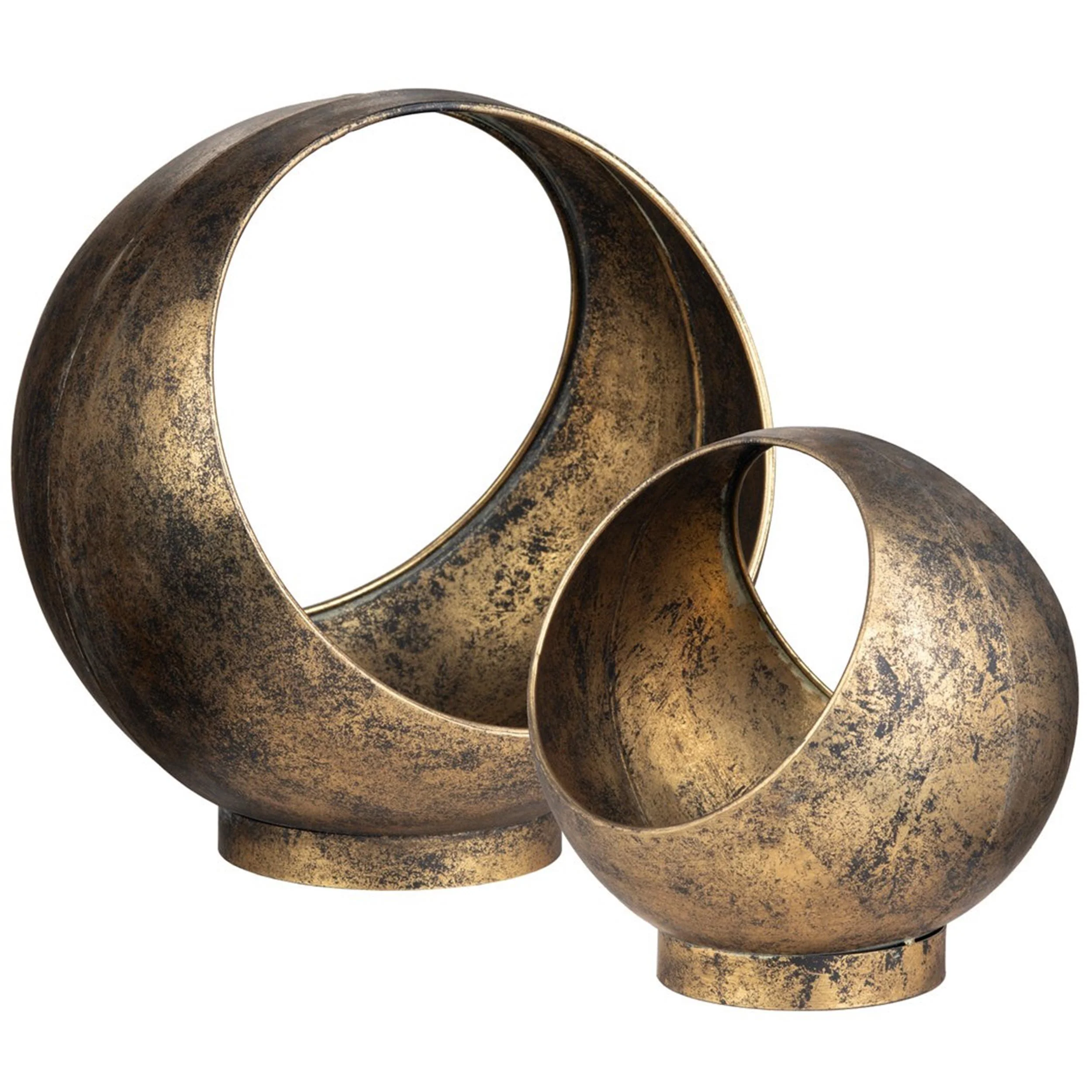 Sansa Containers, Gold, Set of 2