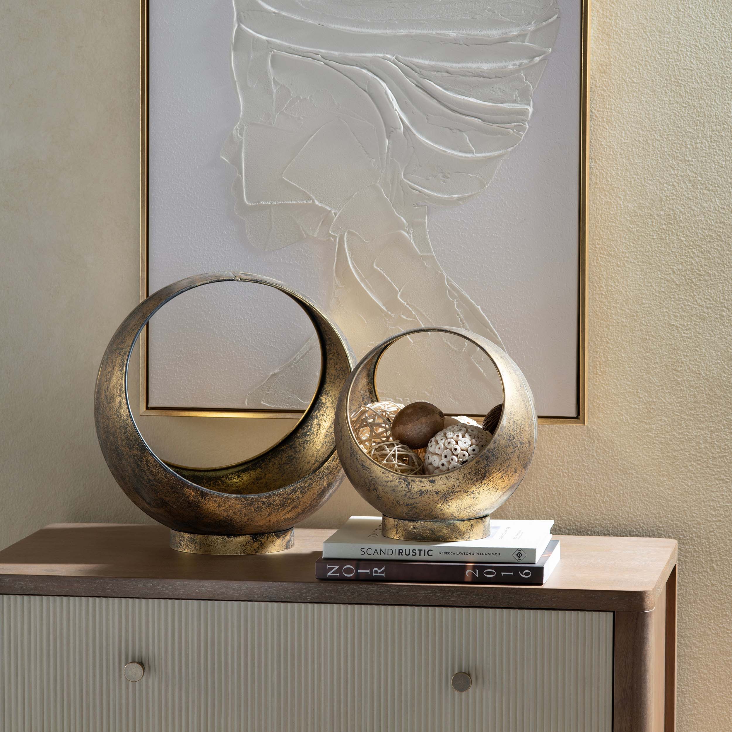 Sansa Containers, Gold, Set of 2 - Image 4