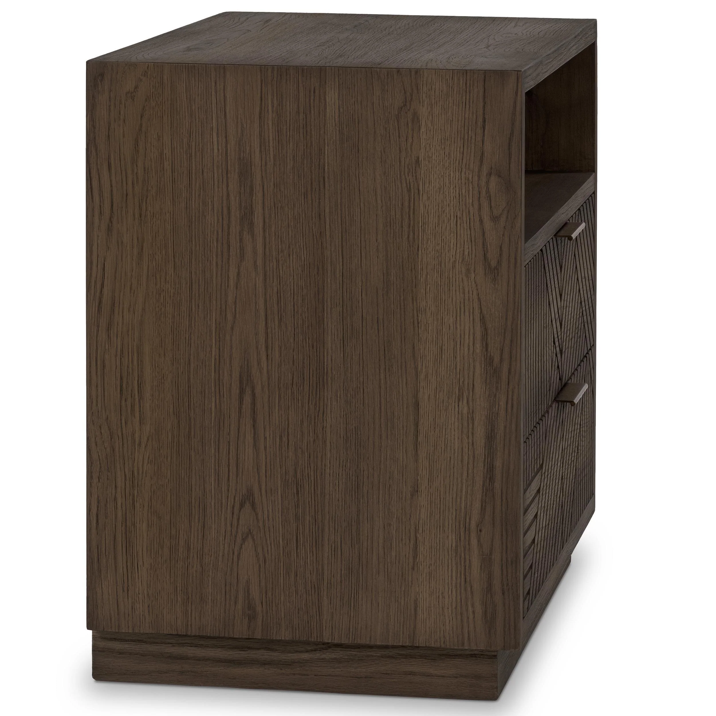 Santa Clara 2 Drawer Nightstand, Toasted Brown - Image 3
