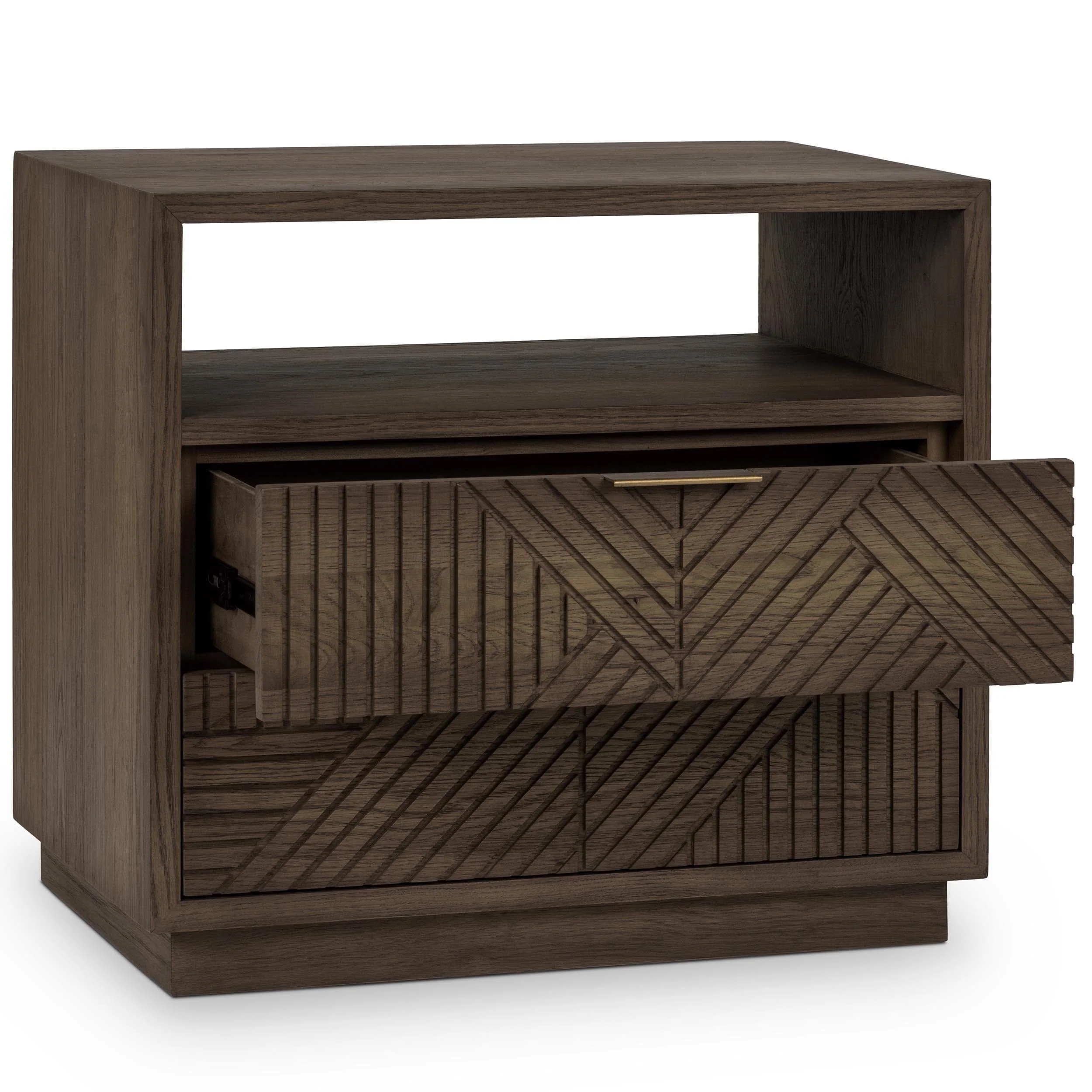 Santa Clara 2 Drawer Nightstand, Toasted Brown - Image 4