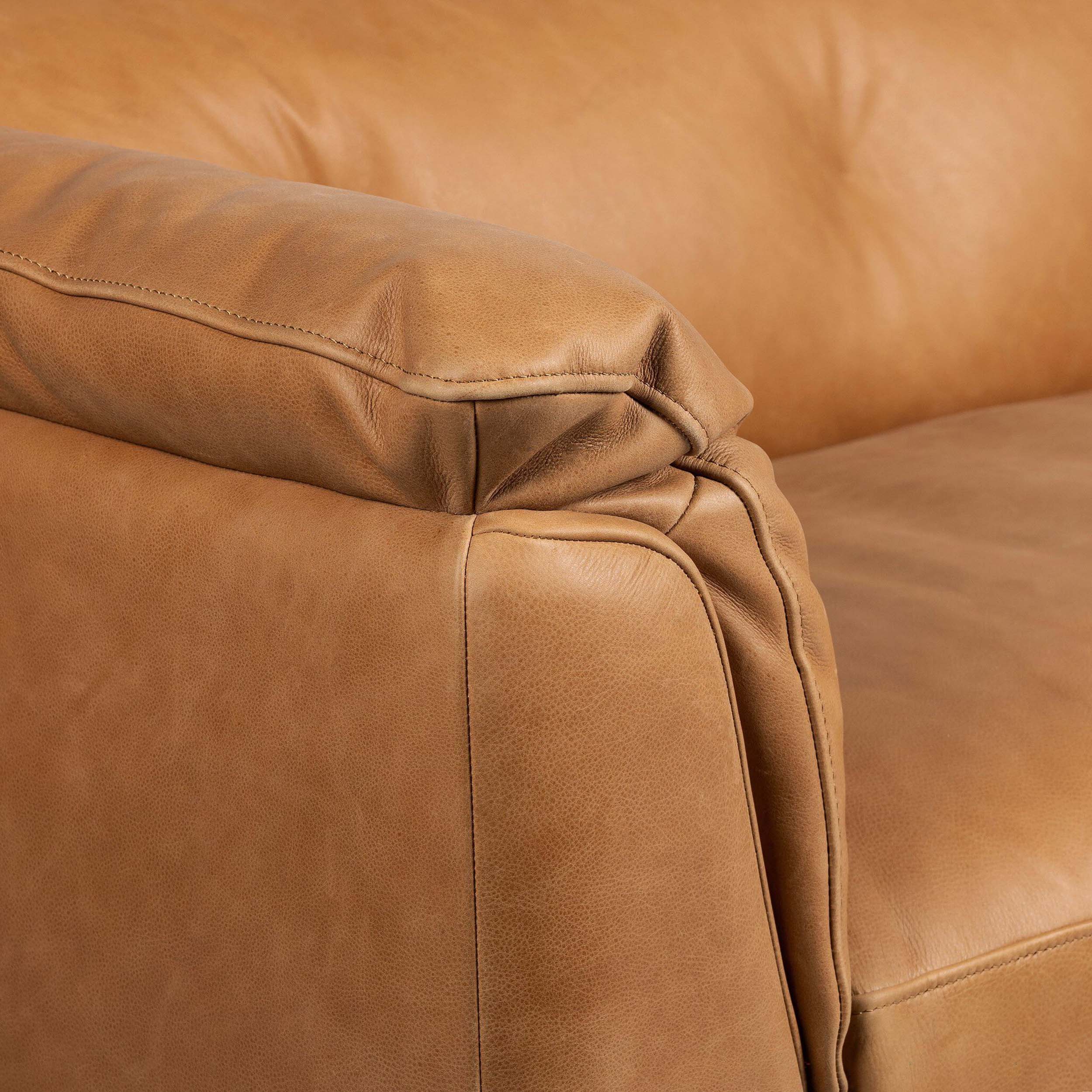 Santino Leather Sofa, Palermo Cognac by Four Hands - Image 7