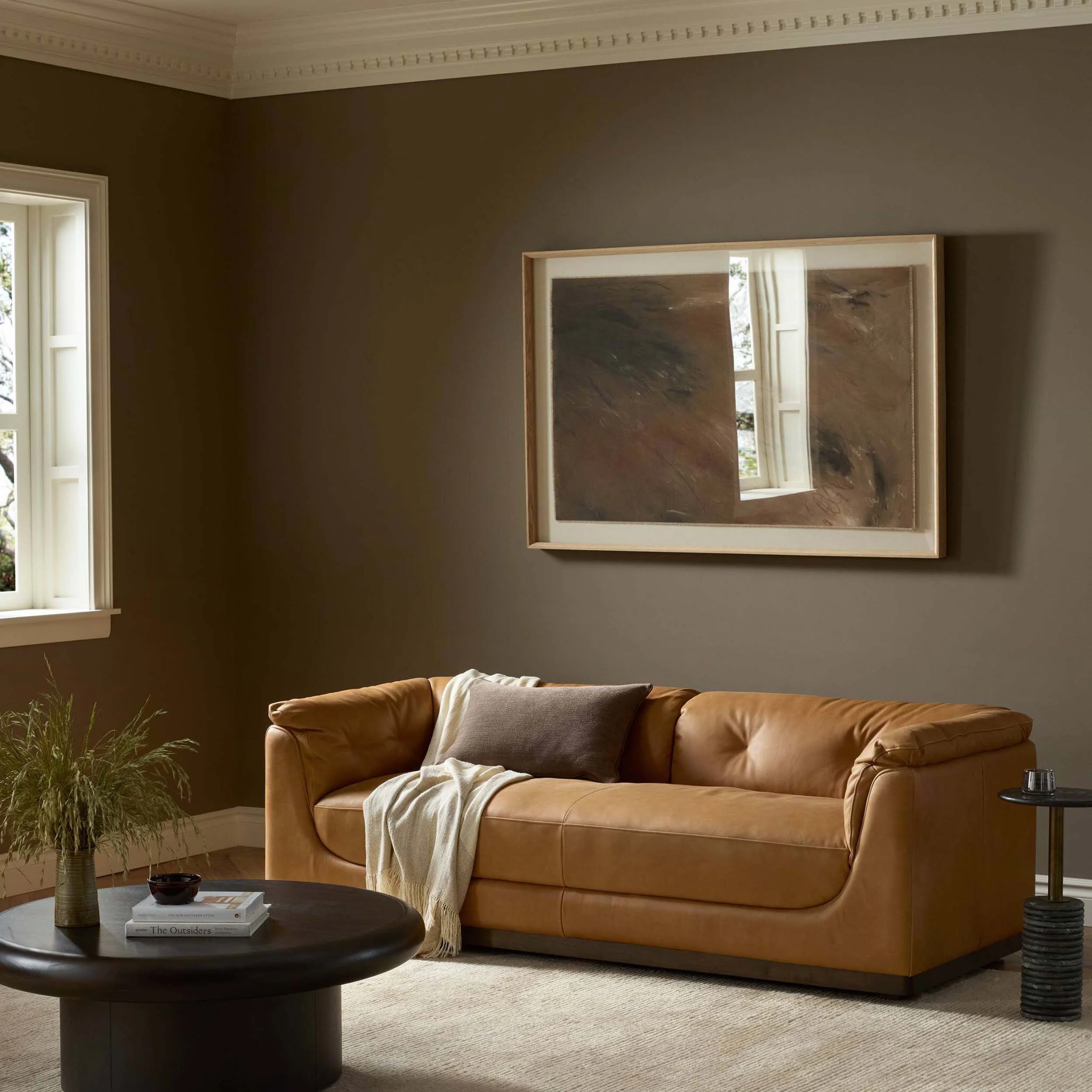 Santino Leather Sofa, Palermo Cognac by Four Hands - Image 8