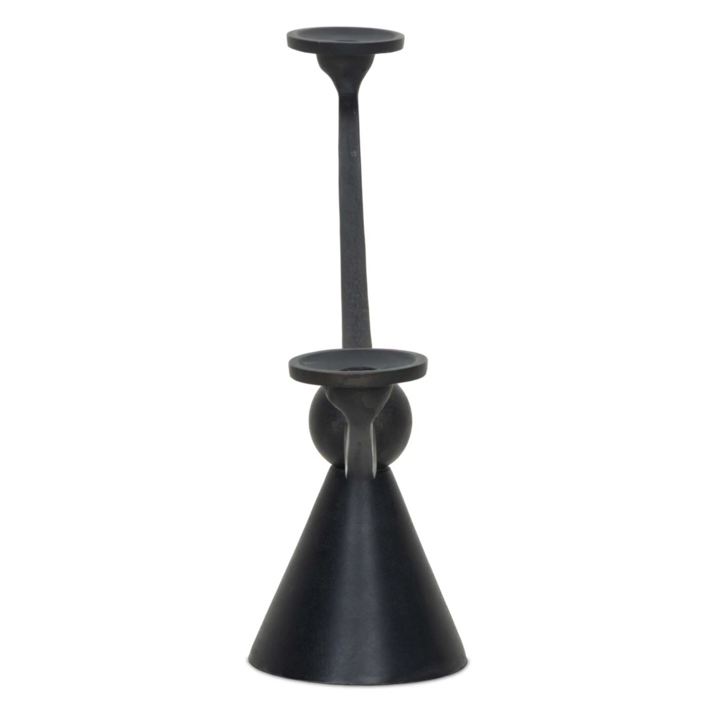 Santu Candle Holder, Black Antique by Four Hands - Image 2