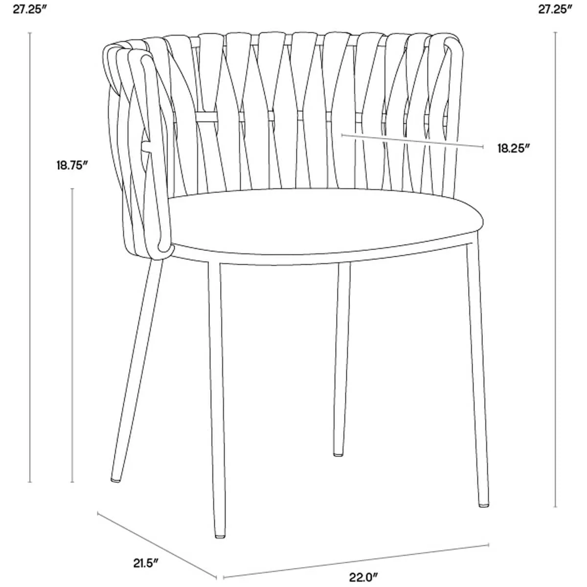Sarai Dining Chair, Belfast Heather Grey, Set of 2 - Image 9