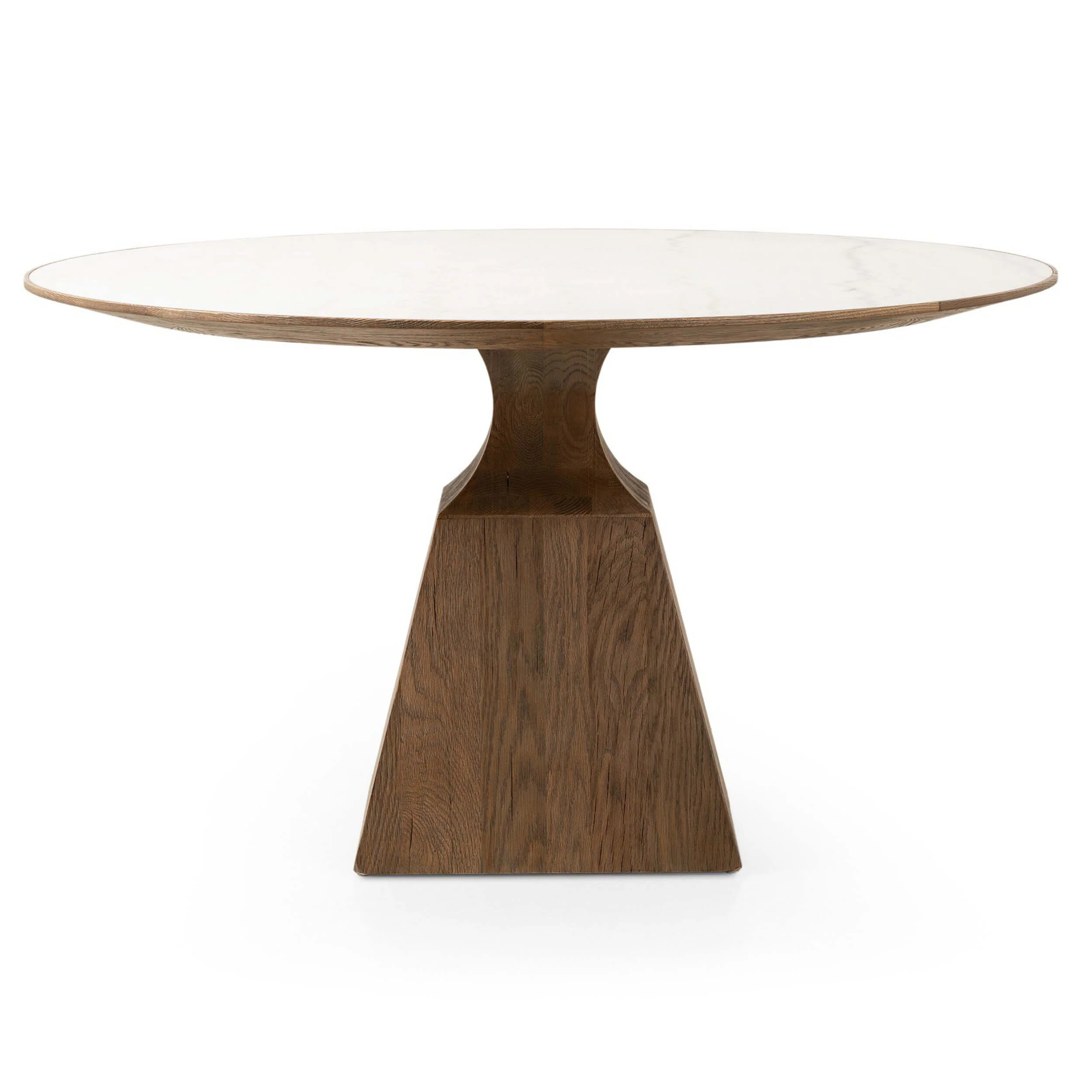 Sargon Dining Table, Honed White Marble by Four Hands - Image 2
