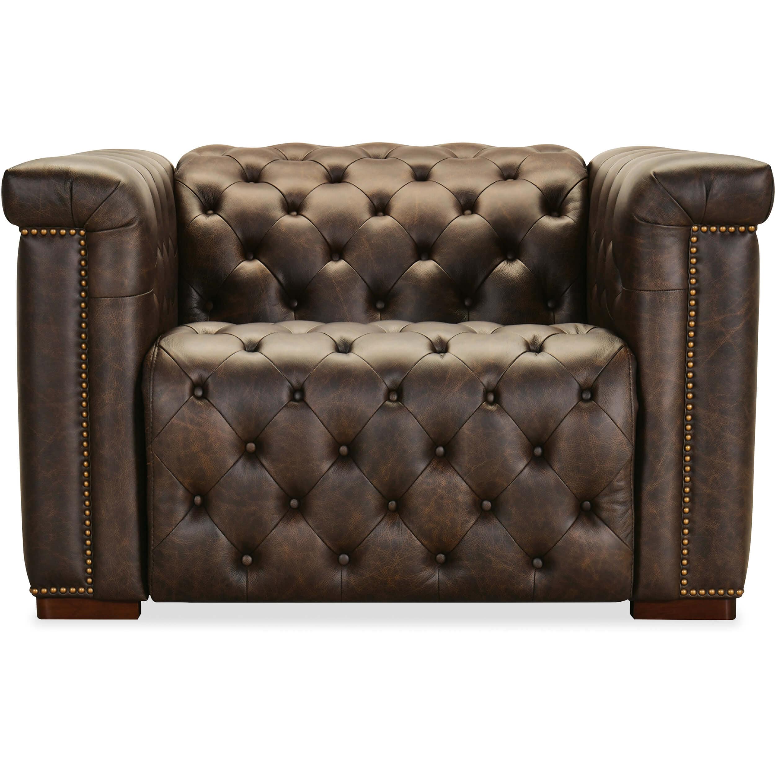 Savion Power Motion Leather Chair, West Saddlewood - Image 2