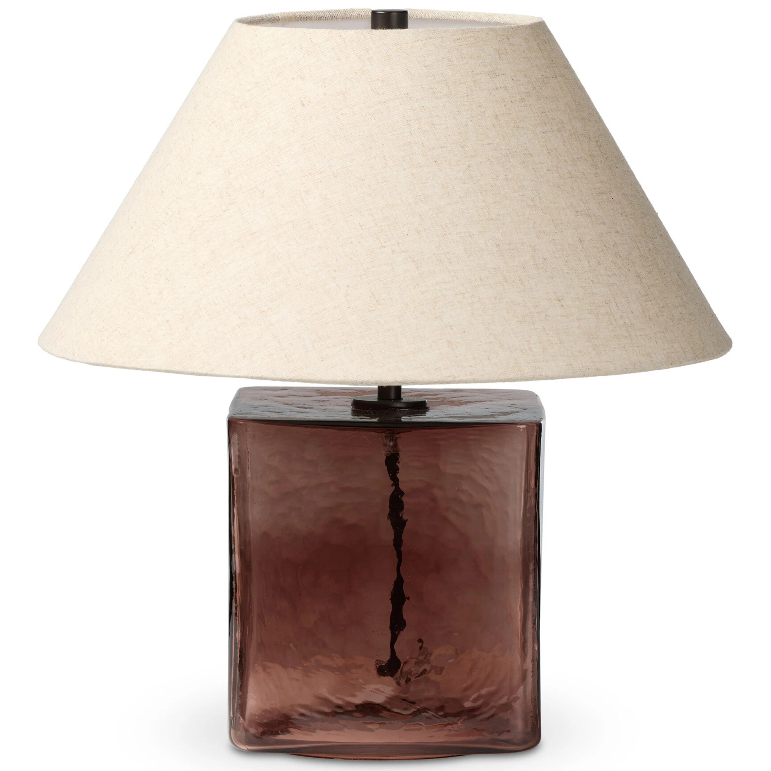 Saylor Table Lamp, Brown Cast Glass by Four Hands