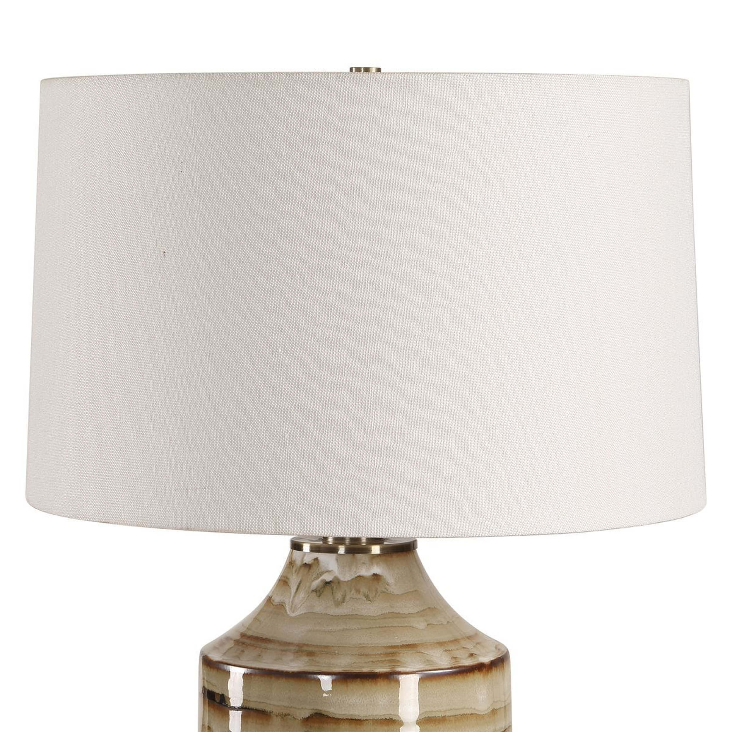 Schneider Table Lamp, Brown Drip Glaze - Image 2