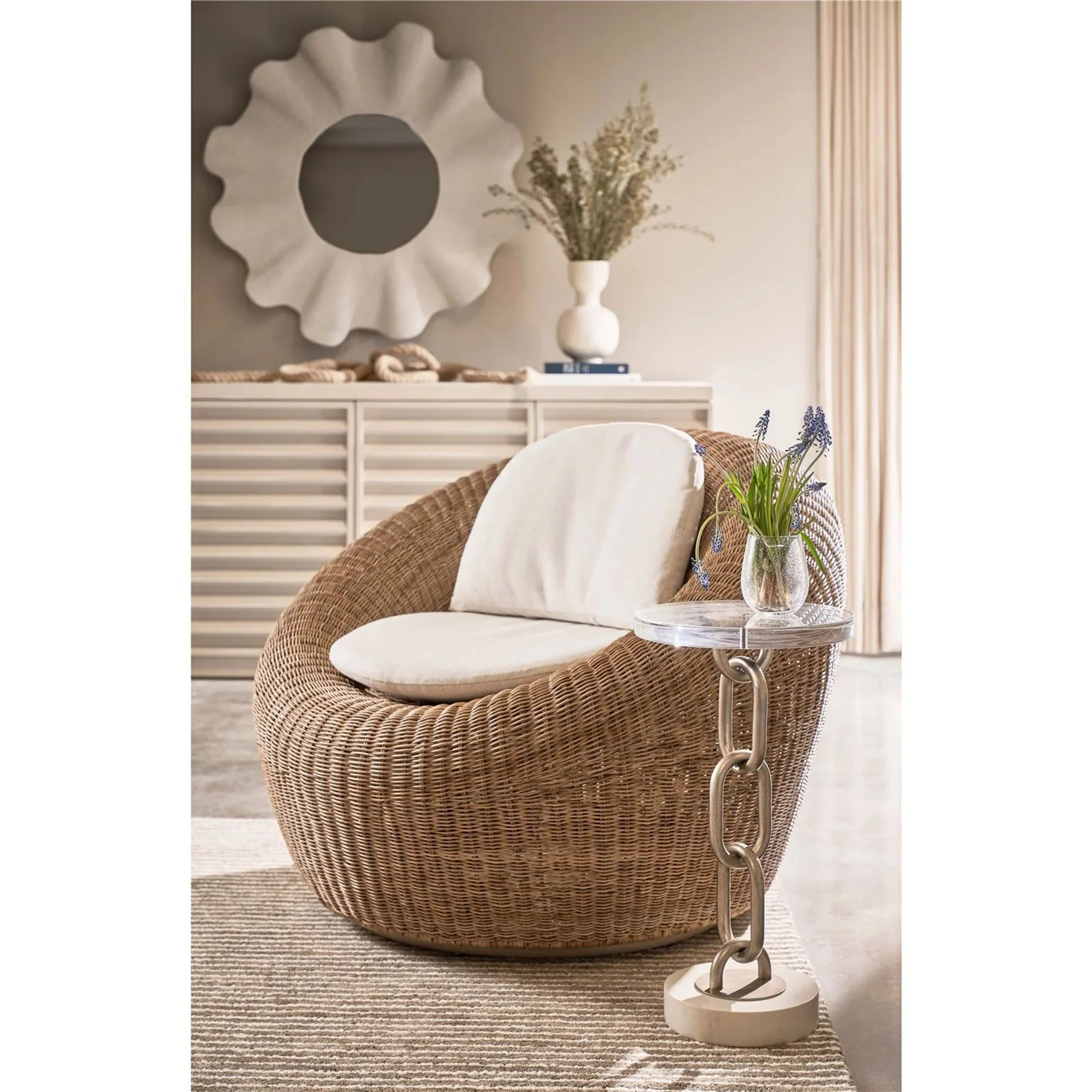 Sea Pod Swivel Chair, Nomad Snow - Image 4