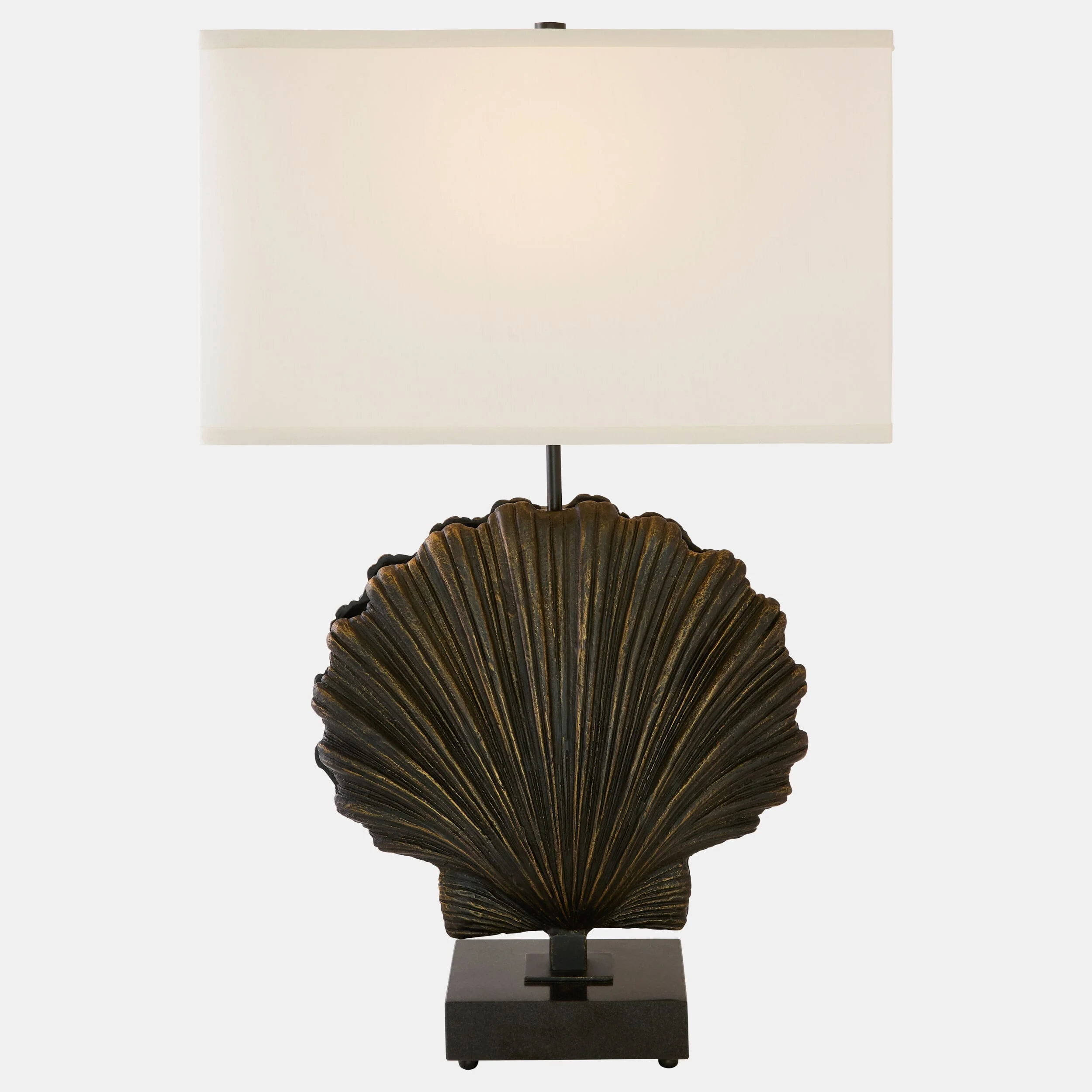 Sea Scallop Lamp, Bronze - Image 2