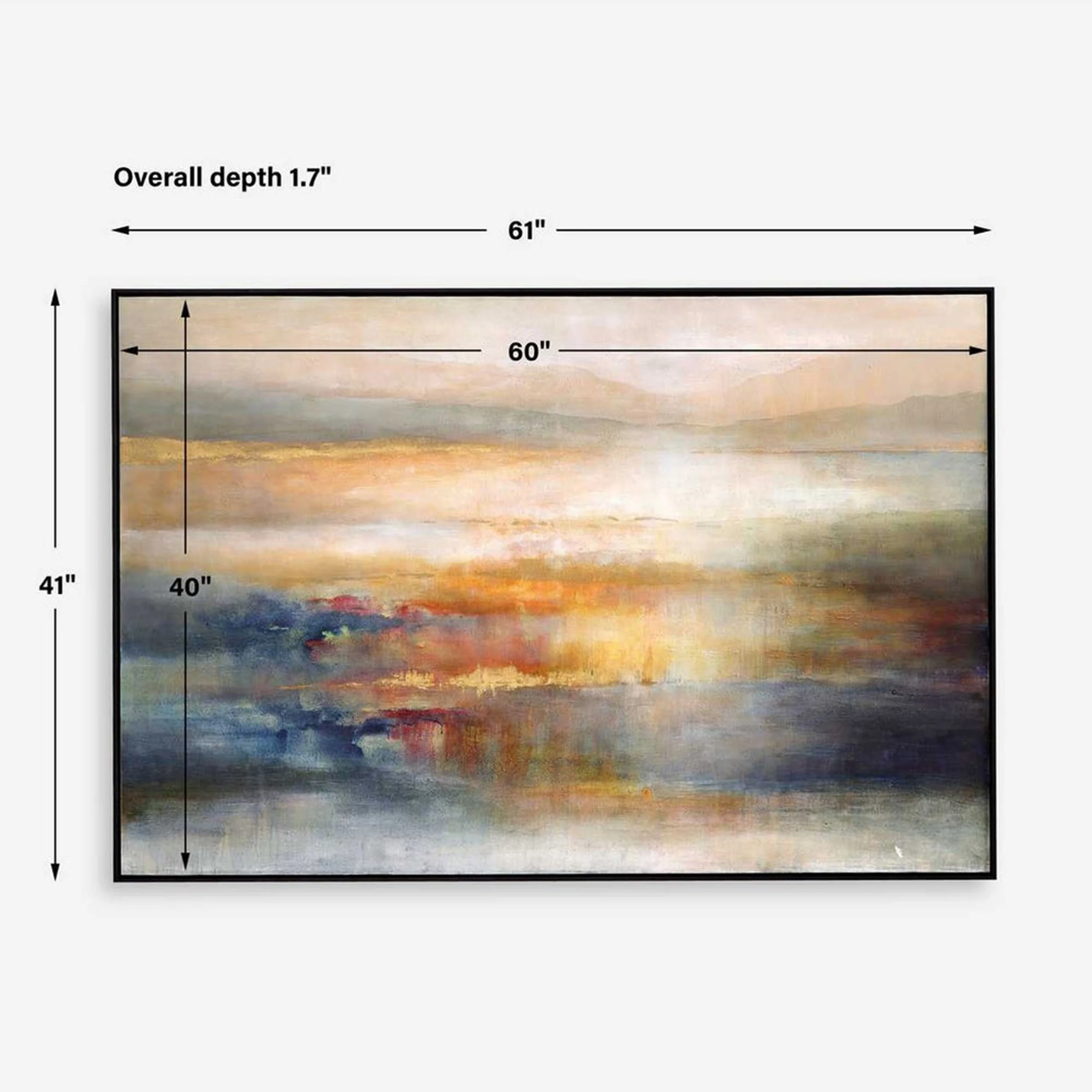 Seafaring Dusk Hand Painted Canvas, Black - Image 5