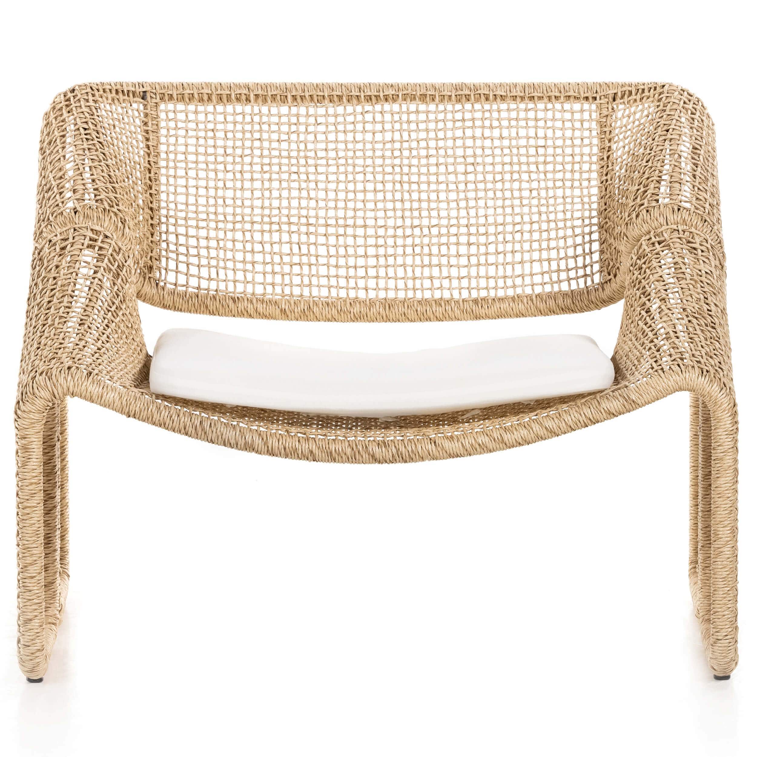 Selma Outdoor Chair, Natural Hyacinth by Four Hands - Image 2