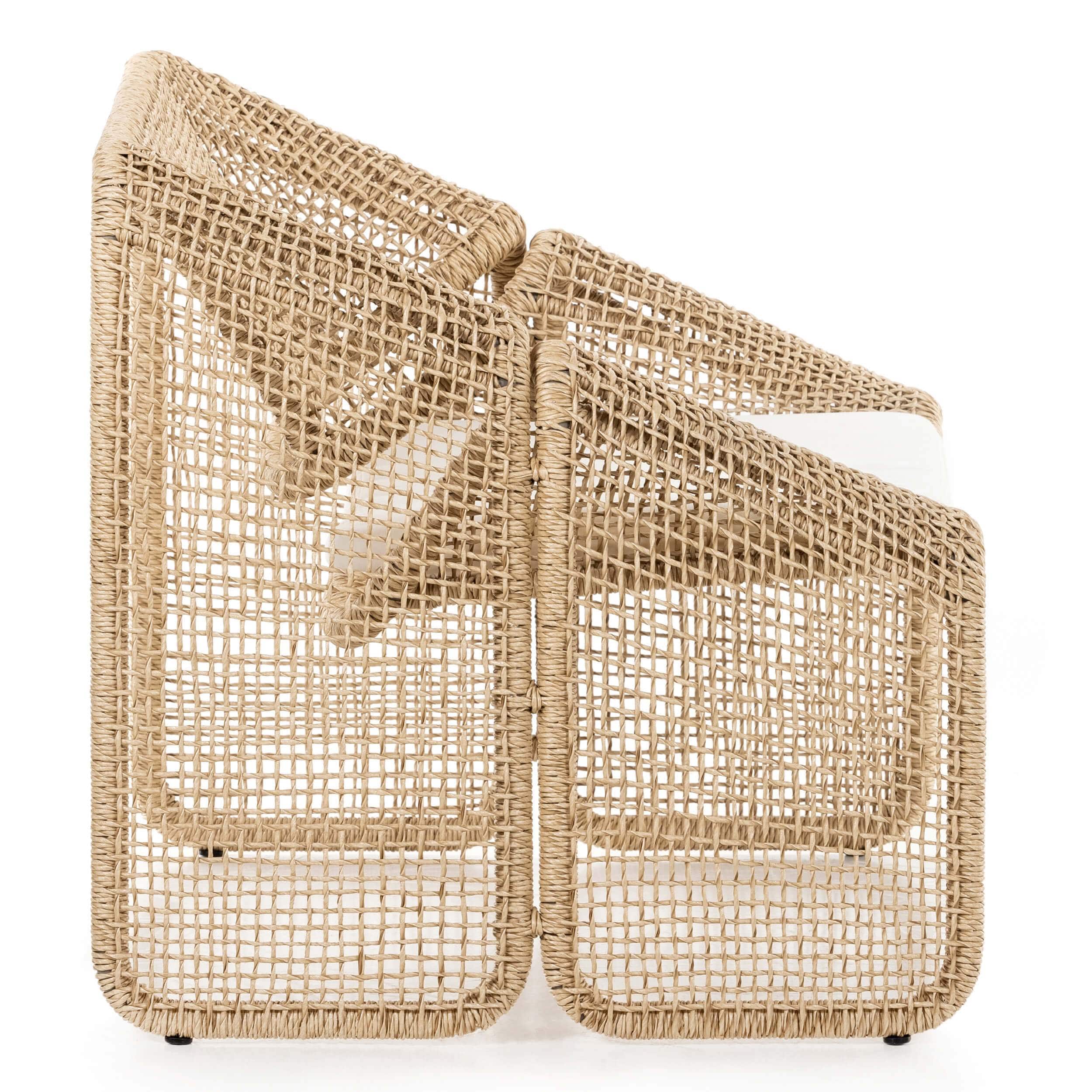 Selma Outdoor Chair, Natural Hyacinth by Four Hands - Image 3