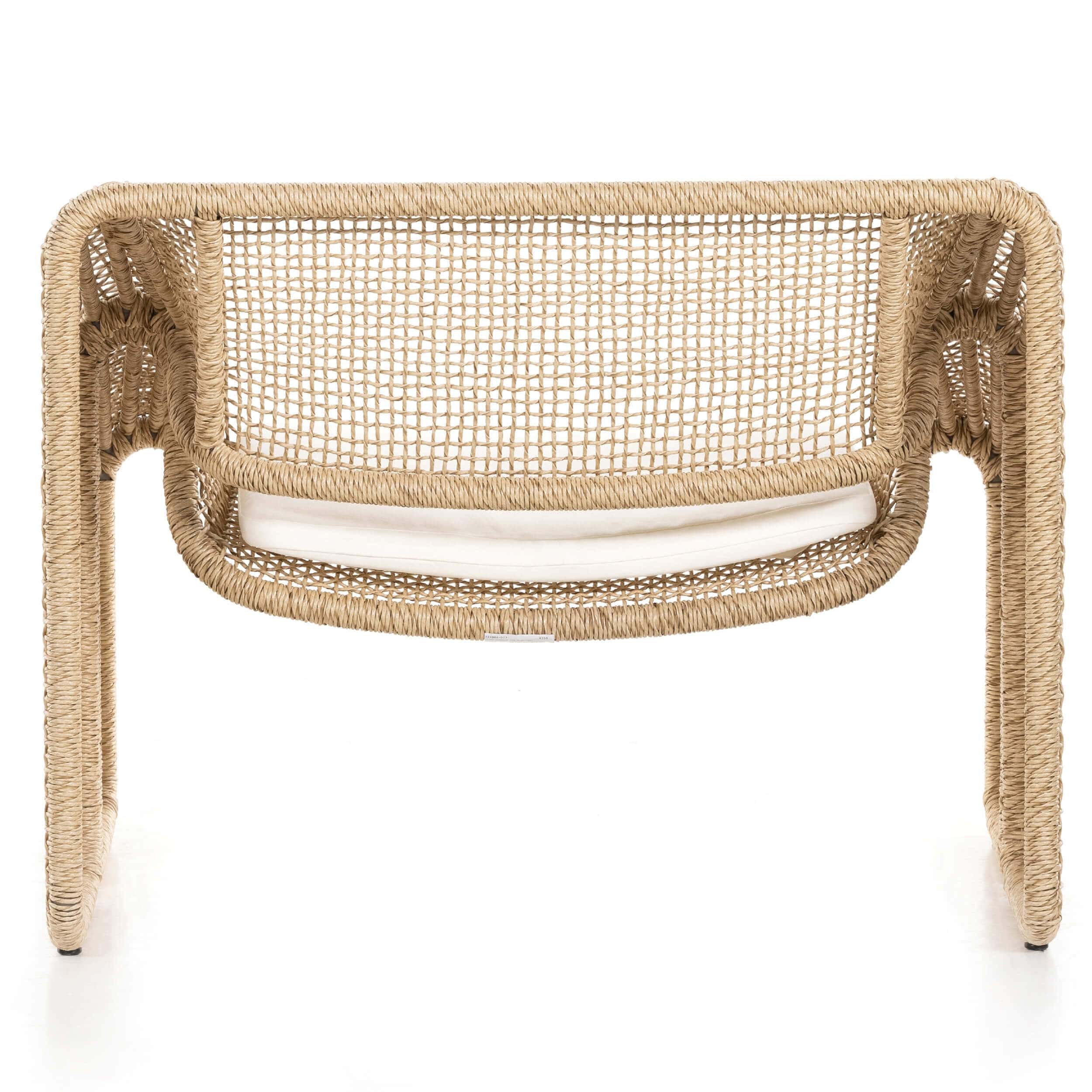Selma Outdoor Chair, Natural Hyacinth by Four Hands - Image 4