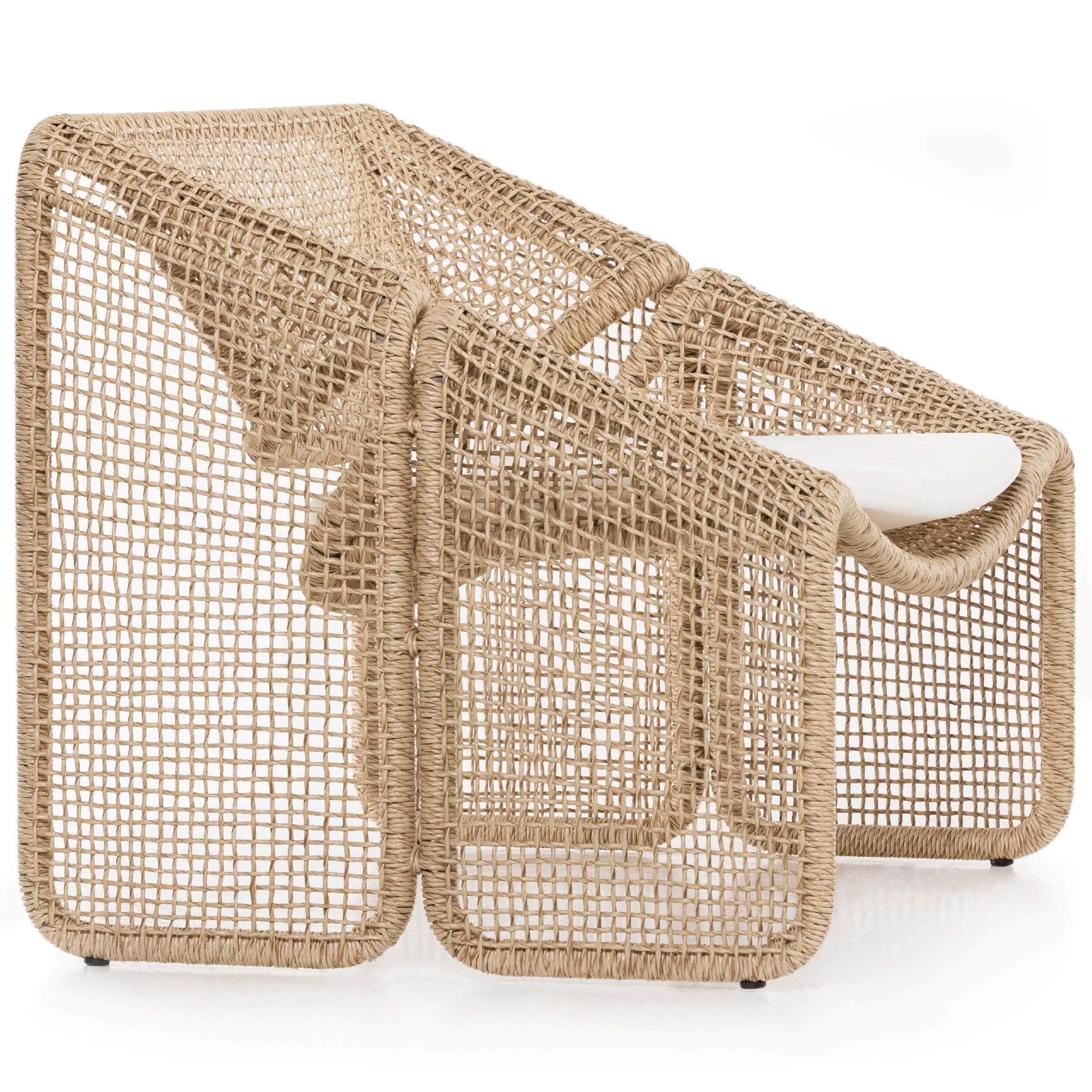 Selma Outdoor Chair, Natural Hyacinth by Four Hands - Image 5