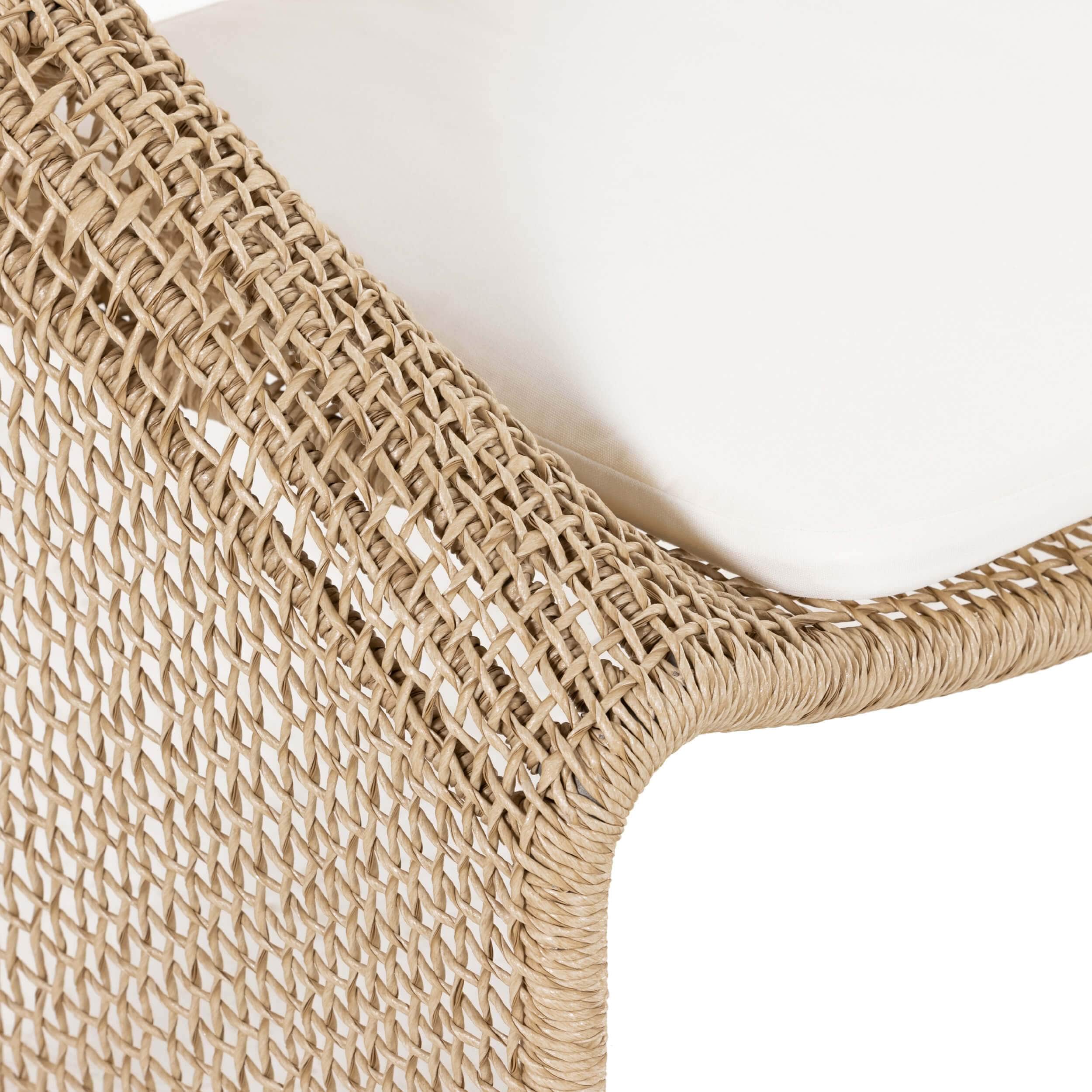 Selma Outdoor Chair, Natural Hyacinth by Four Hands - Image 8
