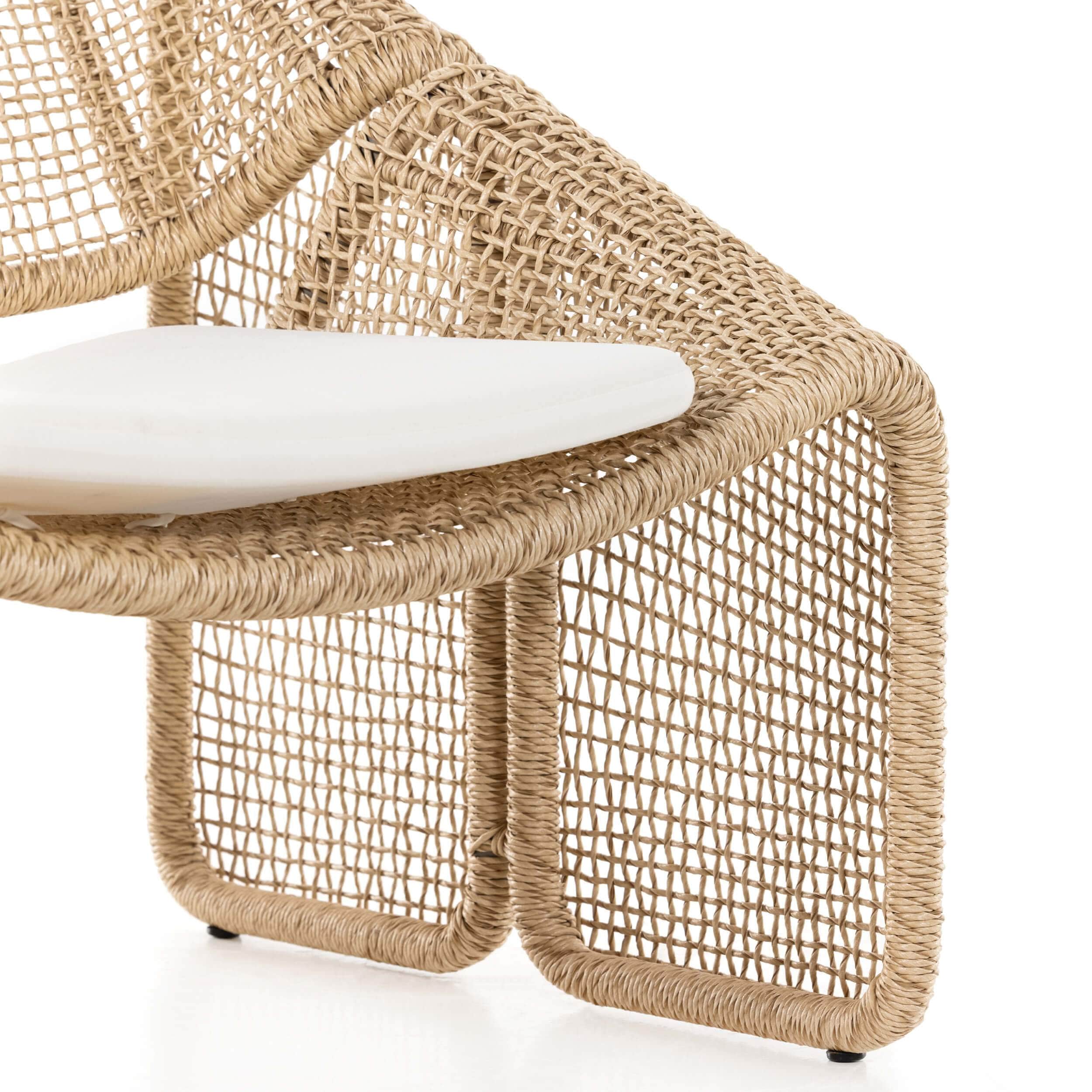 Selma Outdoor Chair, Natural Hyacinth by Four Hands - Image 9
