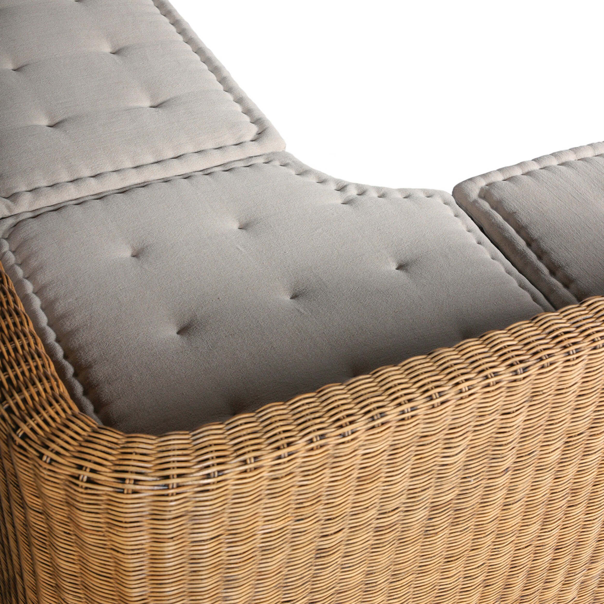 Senna L-Shape Dining Banquette, Broadway Dune/Natural Brown by Amber Lewis x Four Hands - Image 13