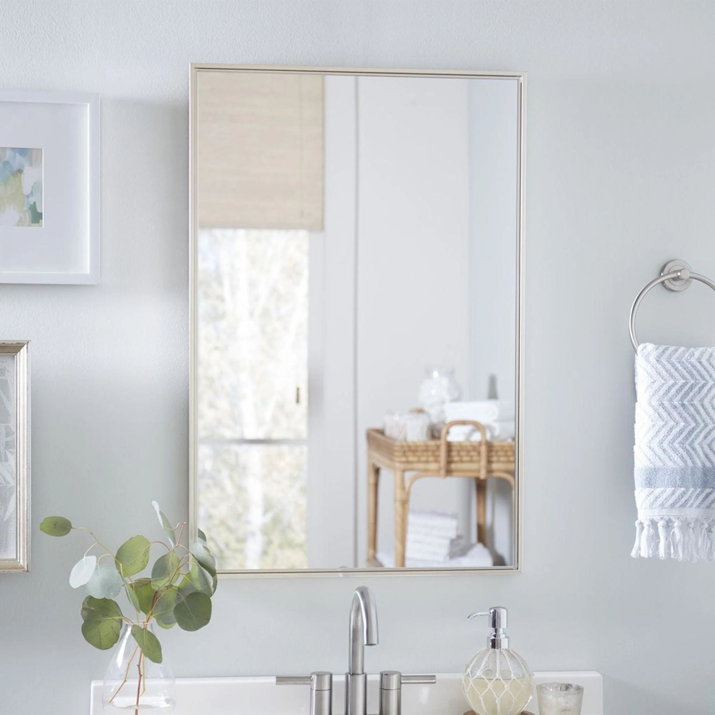 Serena Mirror, Silver - Image 3