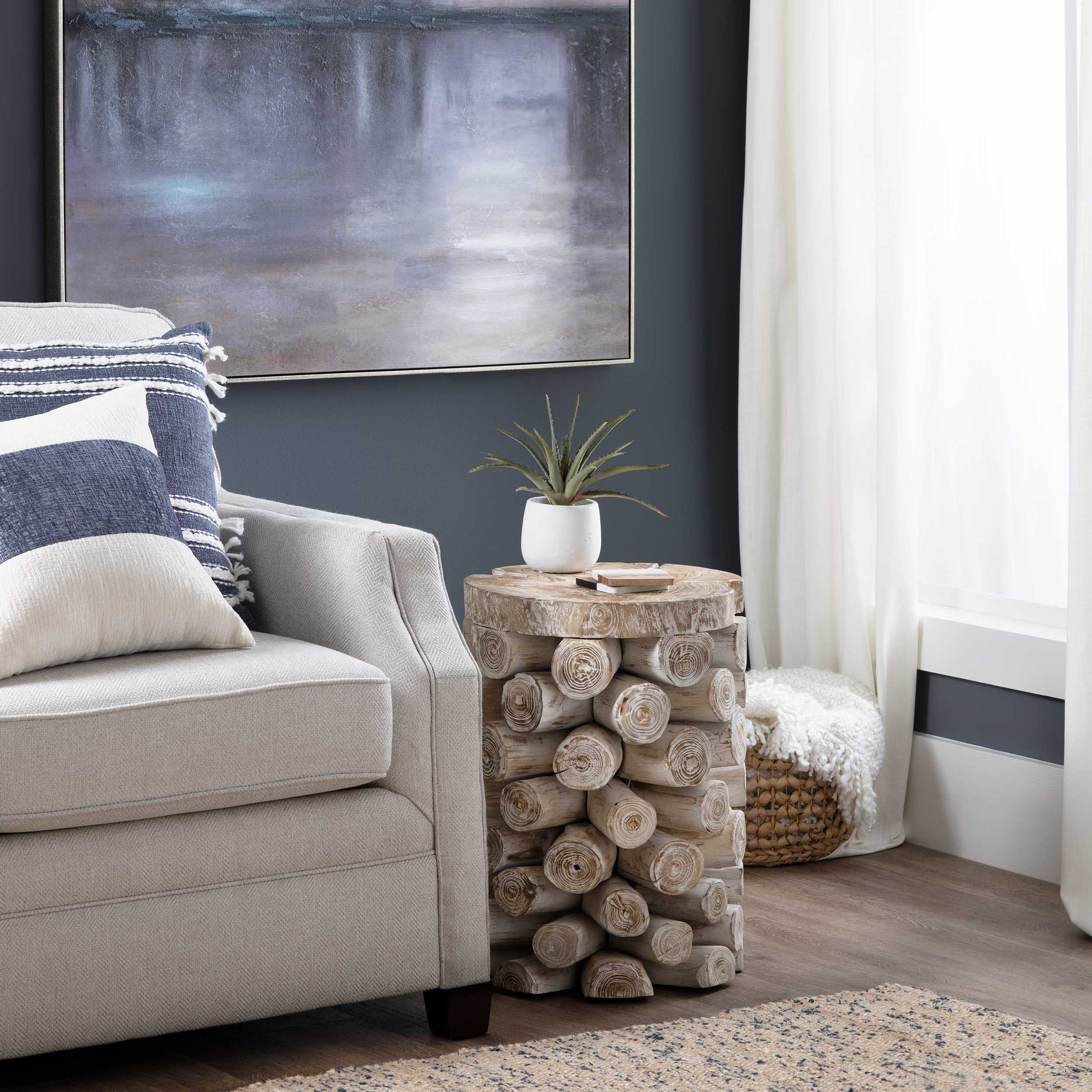 Serendipity Accent Table, White Wash - Image 3