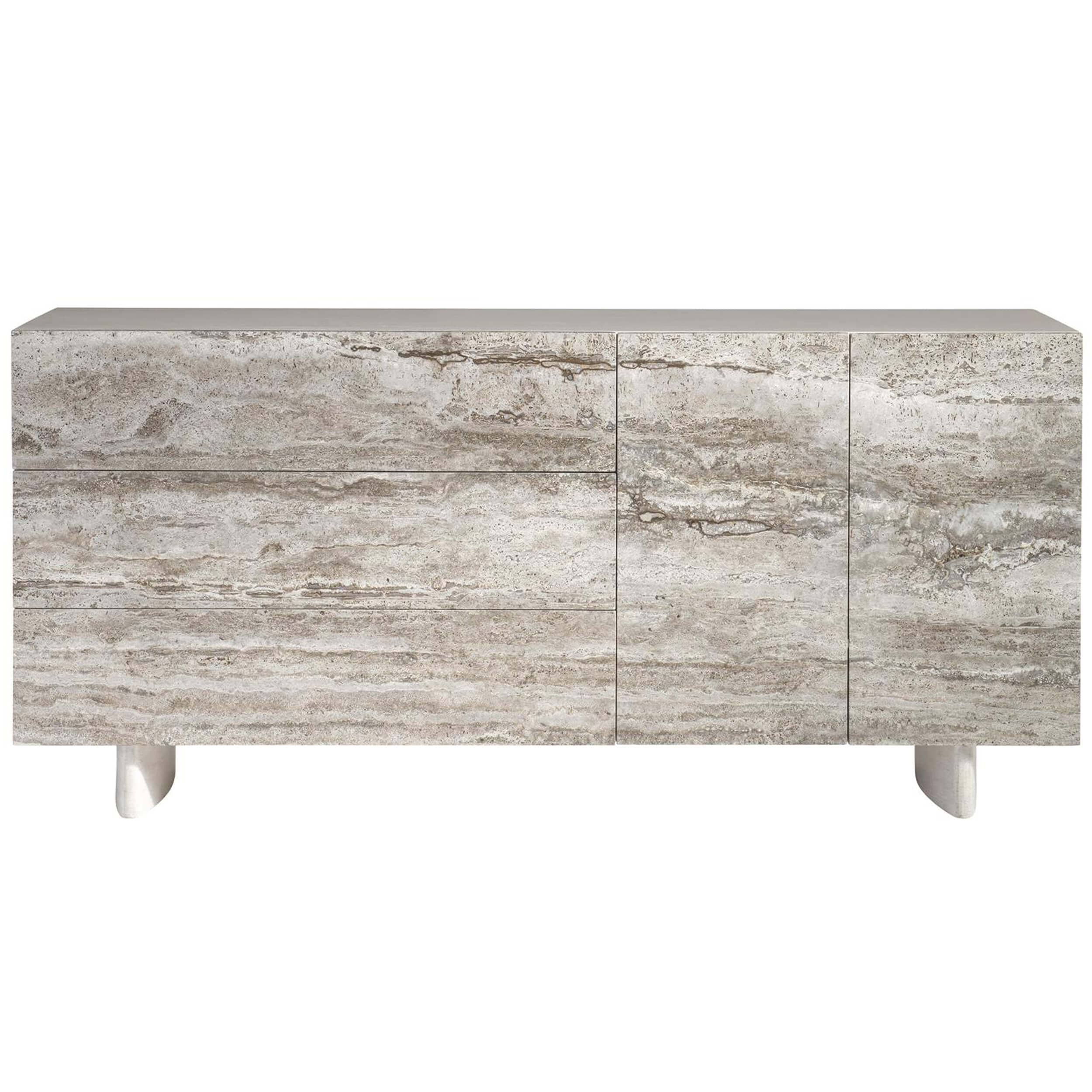 Sereno Buffet, Silver Travertine - Image 2