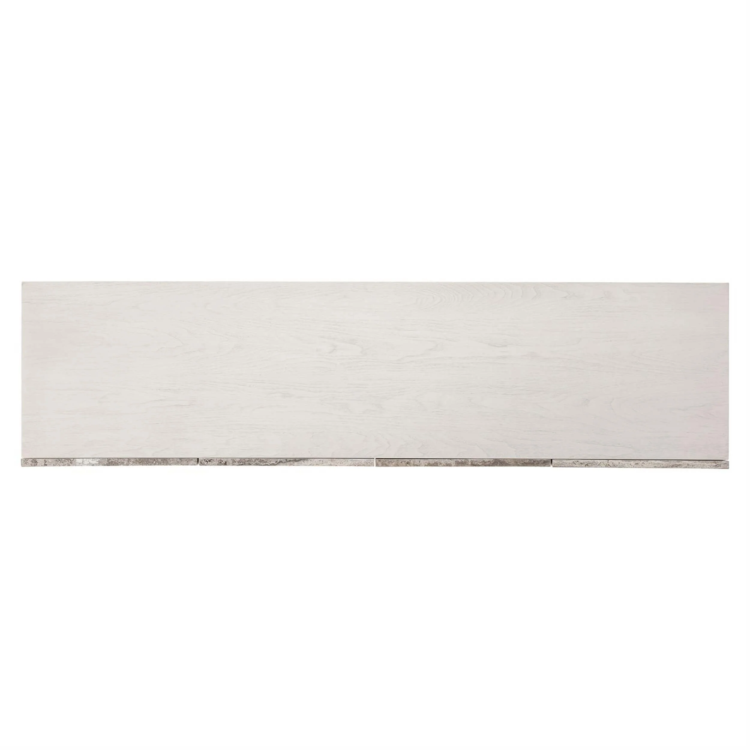 Sereno Entertainment Credenza, Silver Travertine - Image 4