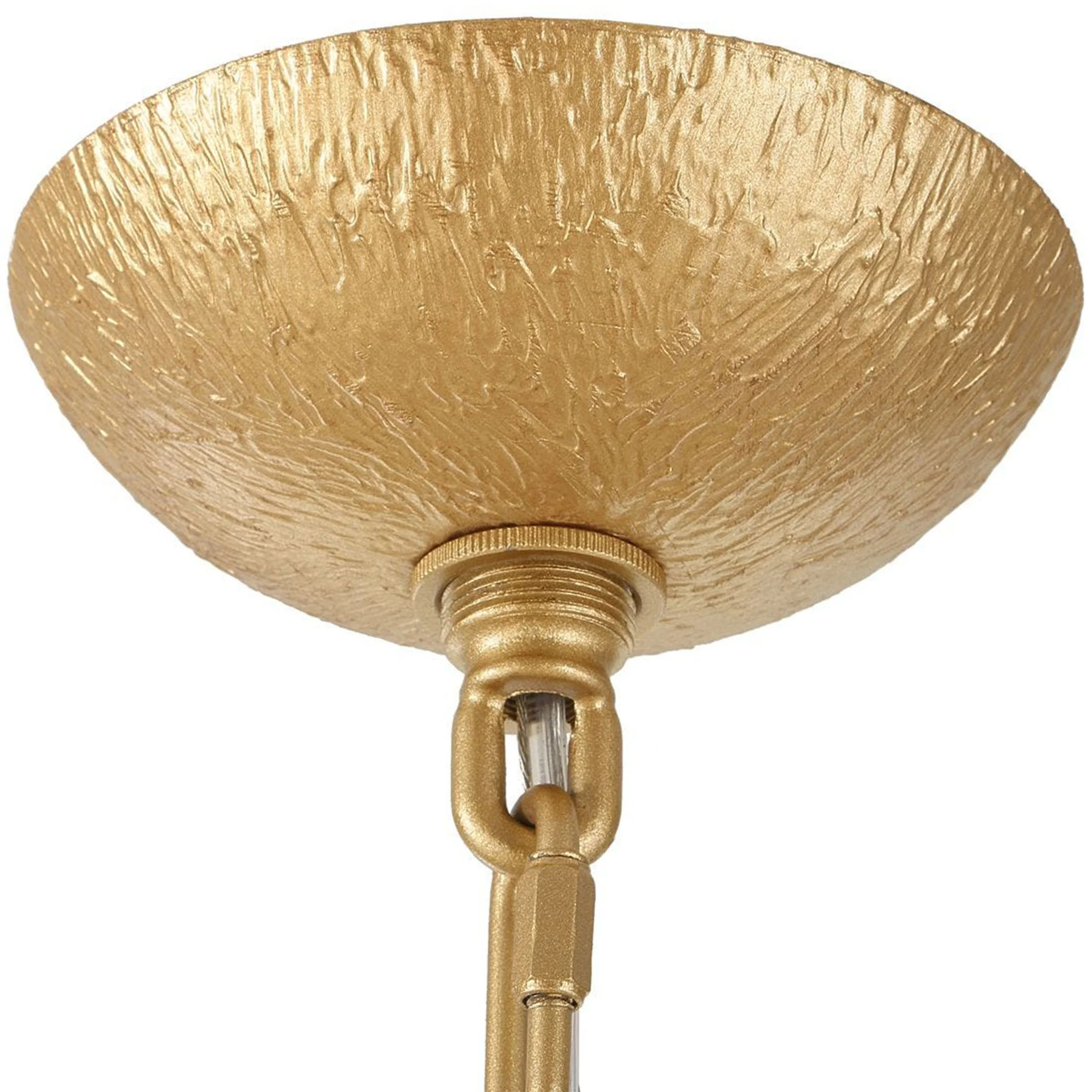 Seville 9 Light Chandelier, Textured Gold - Image 5