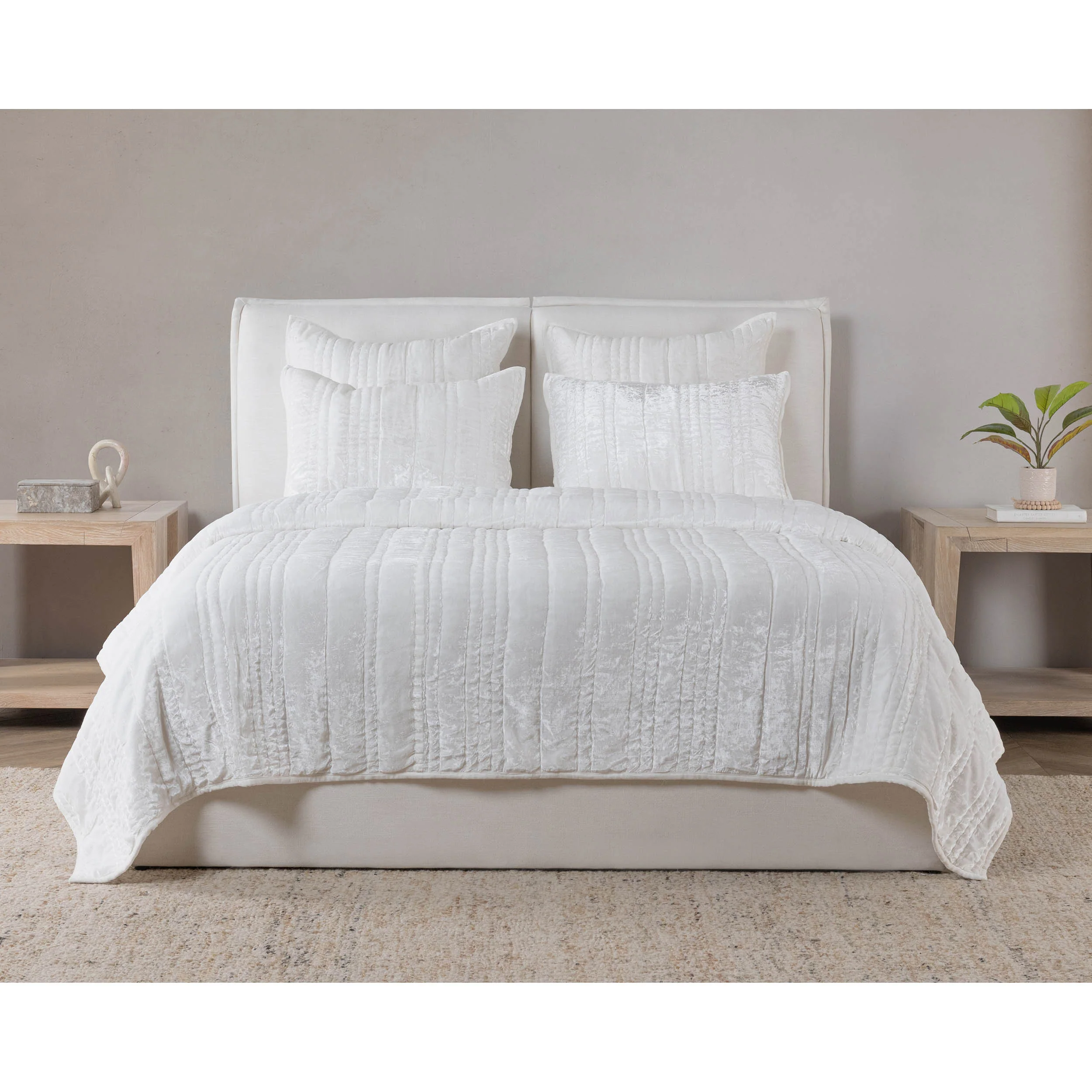 Seville Quilt, Ivory - Image 2