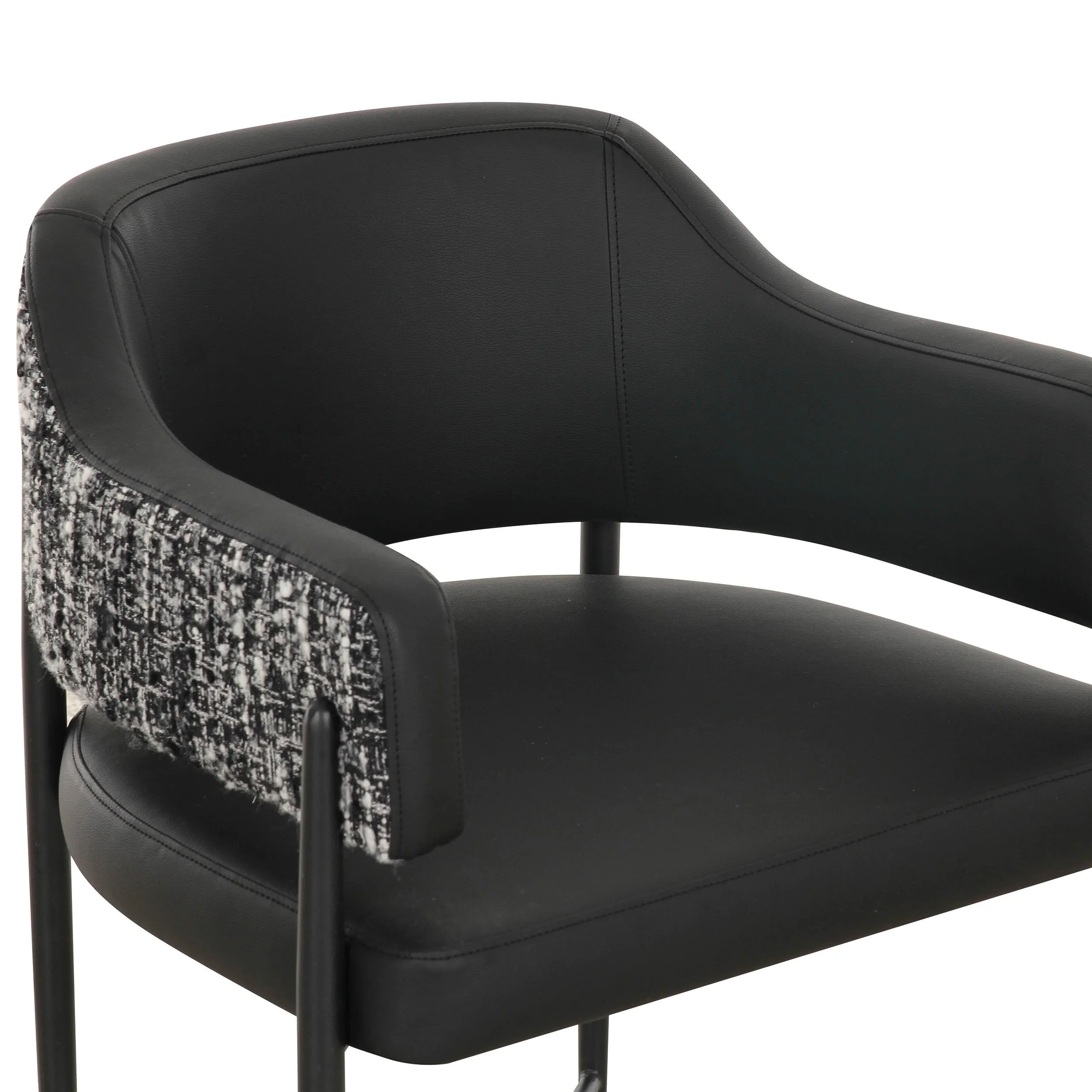 Sezanne 2-Tone Dining Chair, Black - Image 4