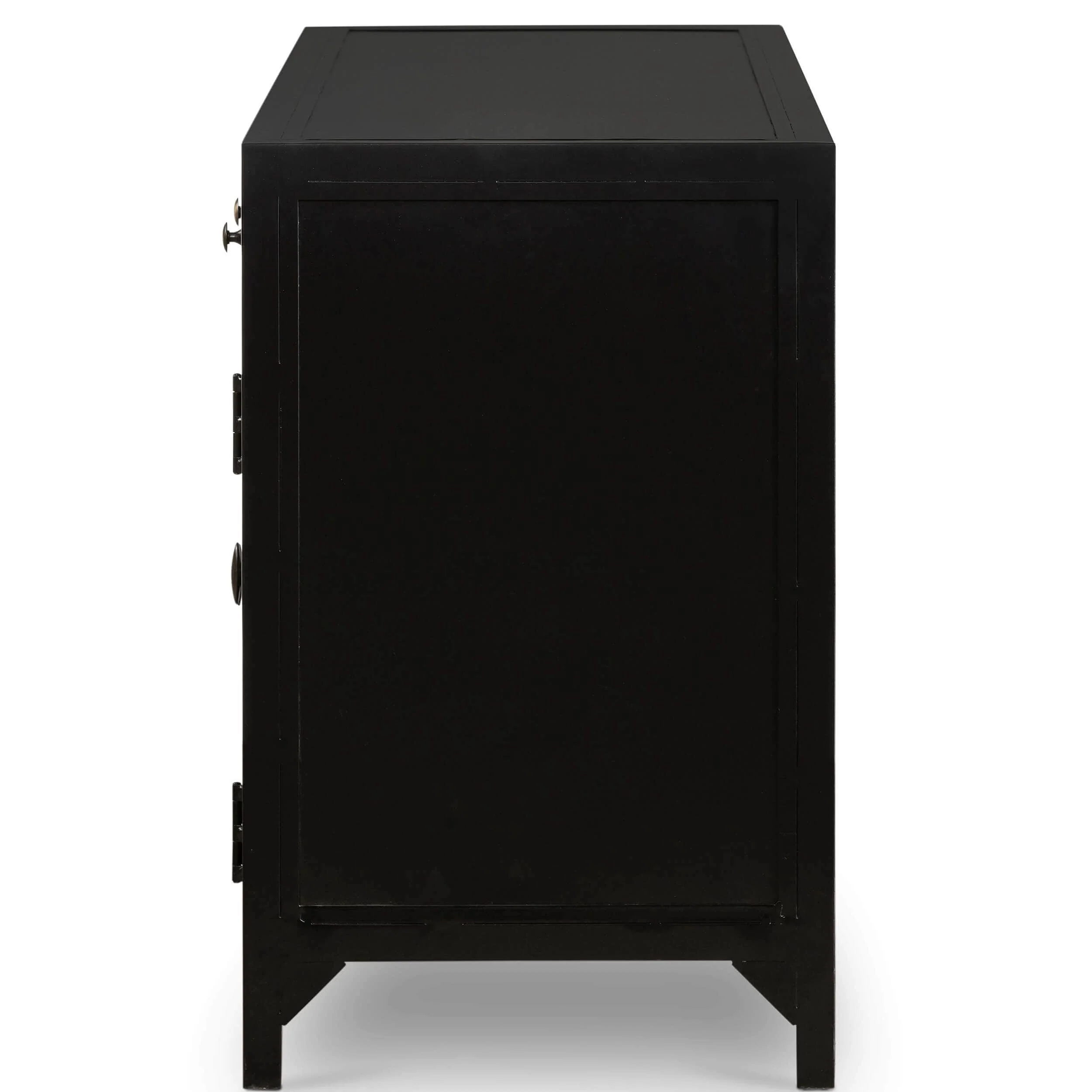Shadow Box Media Console, Black by Four Hands - Image 2