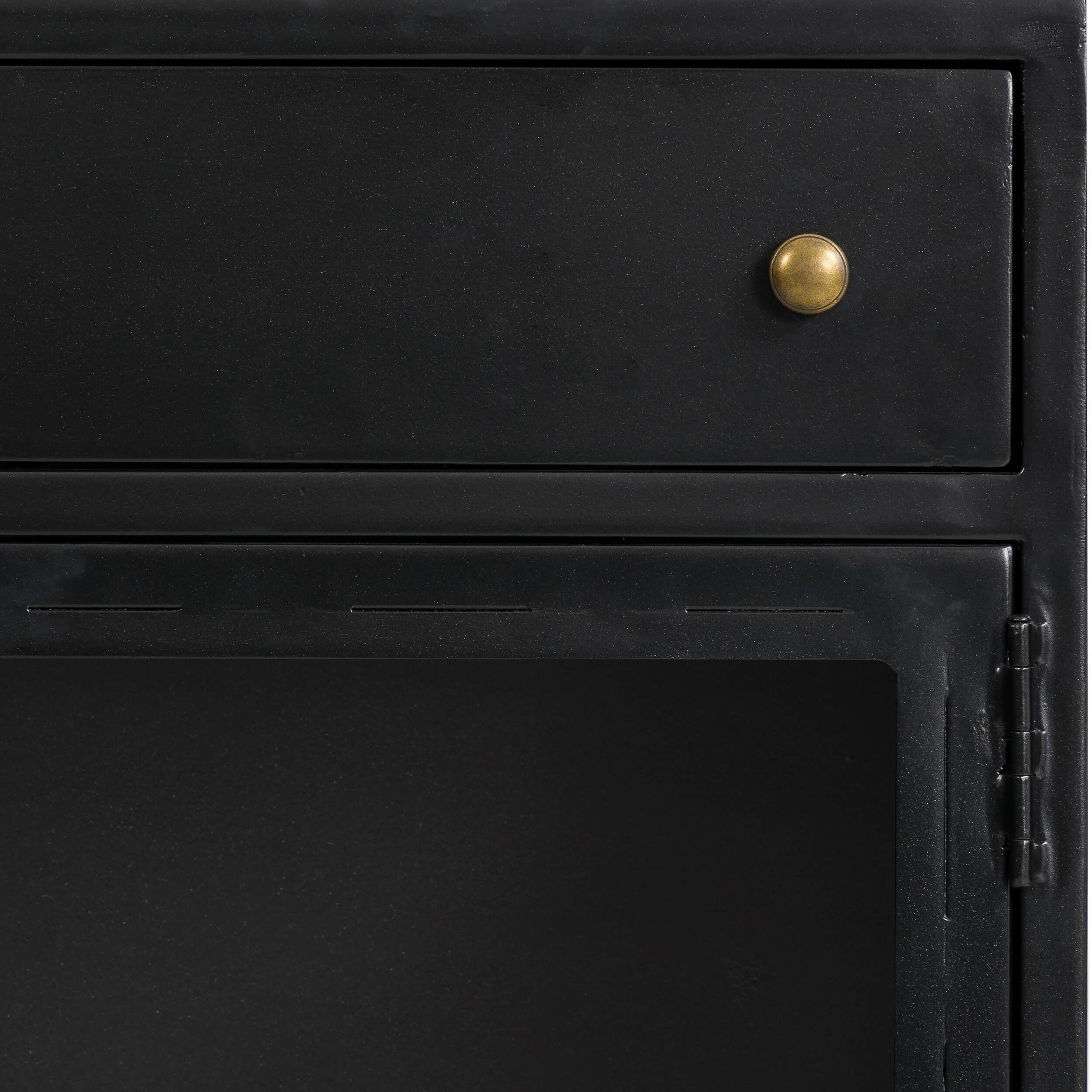 Shadow Box Small Cabinet, Black by Four Hands - Image 4