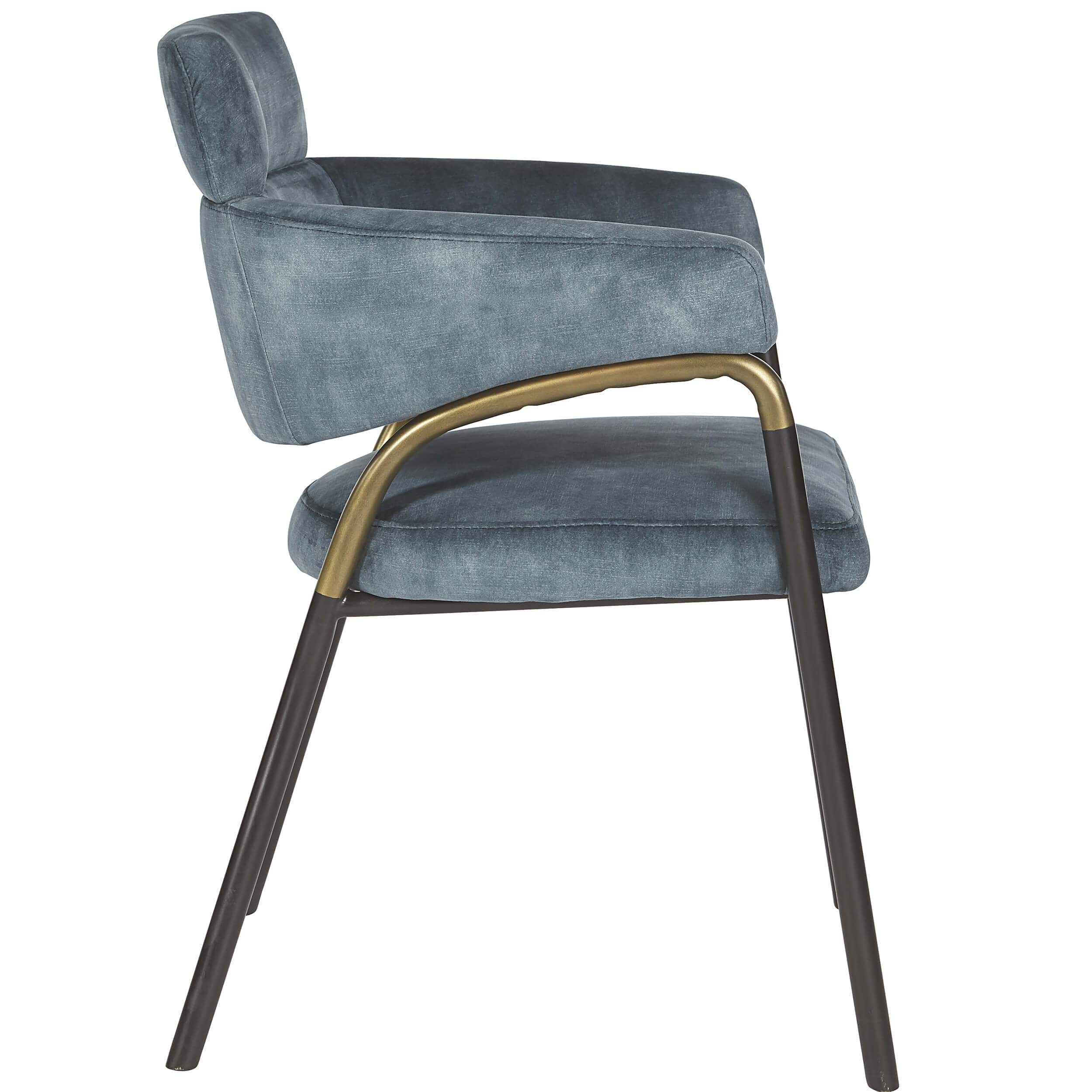 Sharqui Dining Armchair, Nono Petrol, Set of 2 - Image 3