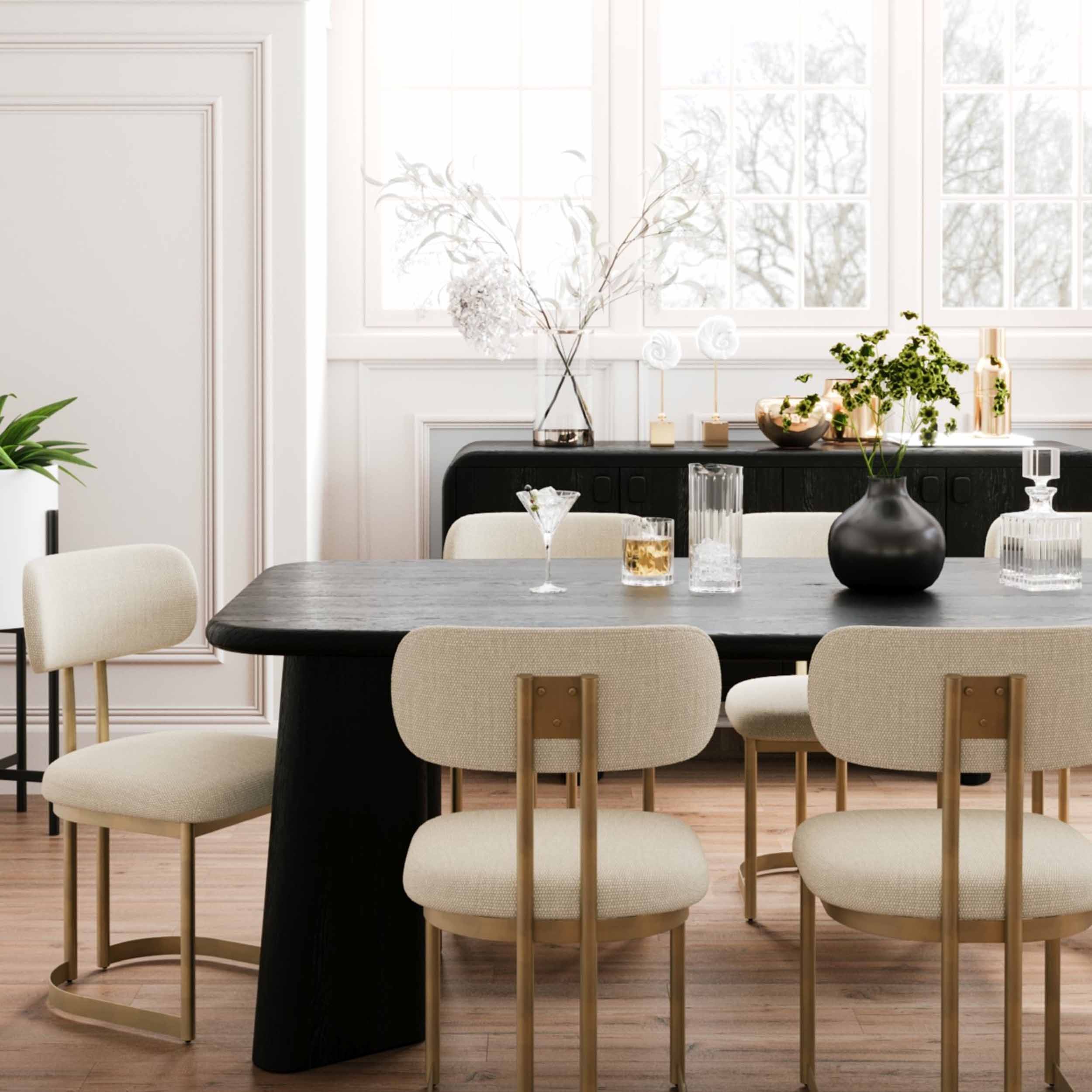 Shay Dining Chair, White, Set of 2 - Image 7