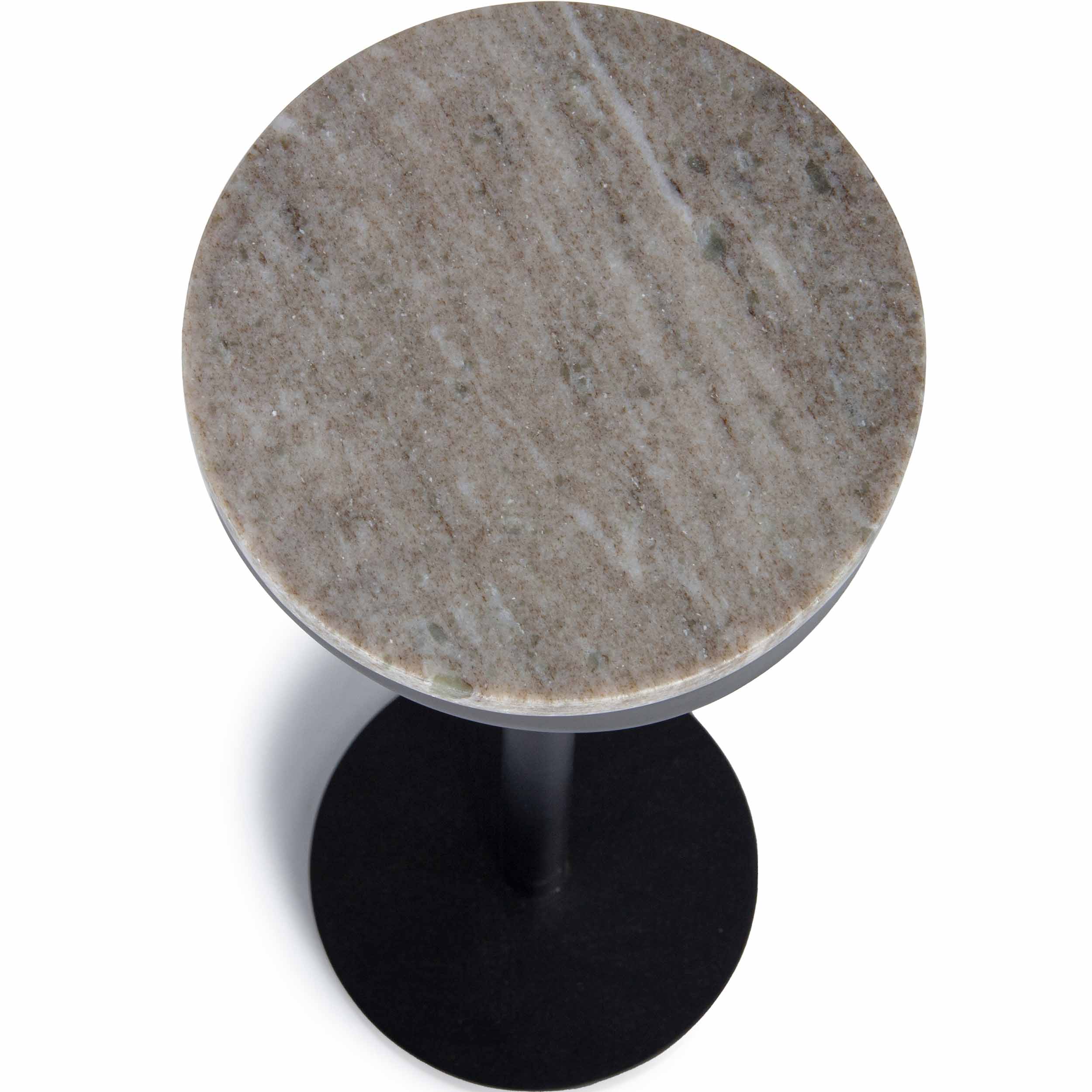 Shay Marble Drink Table, Black - Image 2