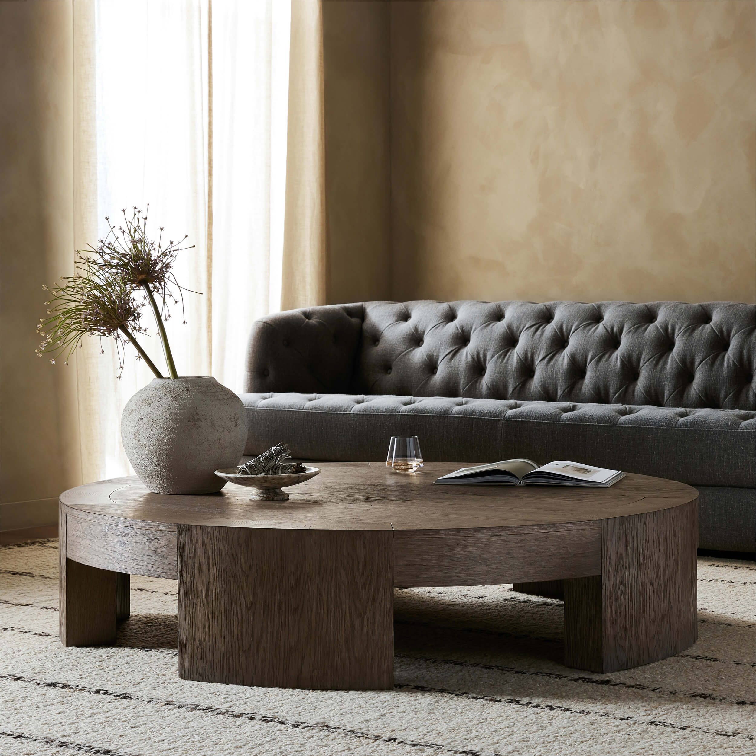 Sheffield Large Coffee Table, Charcoal by Four Hands - Image 5